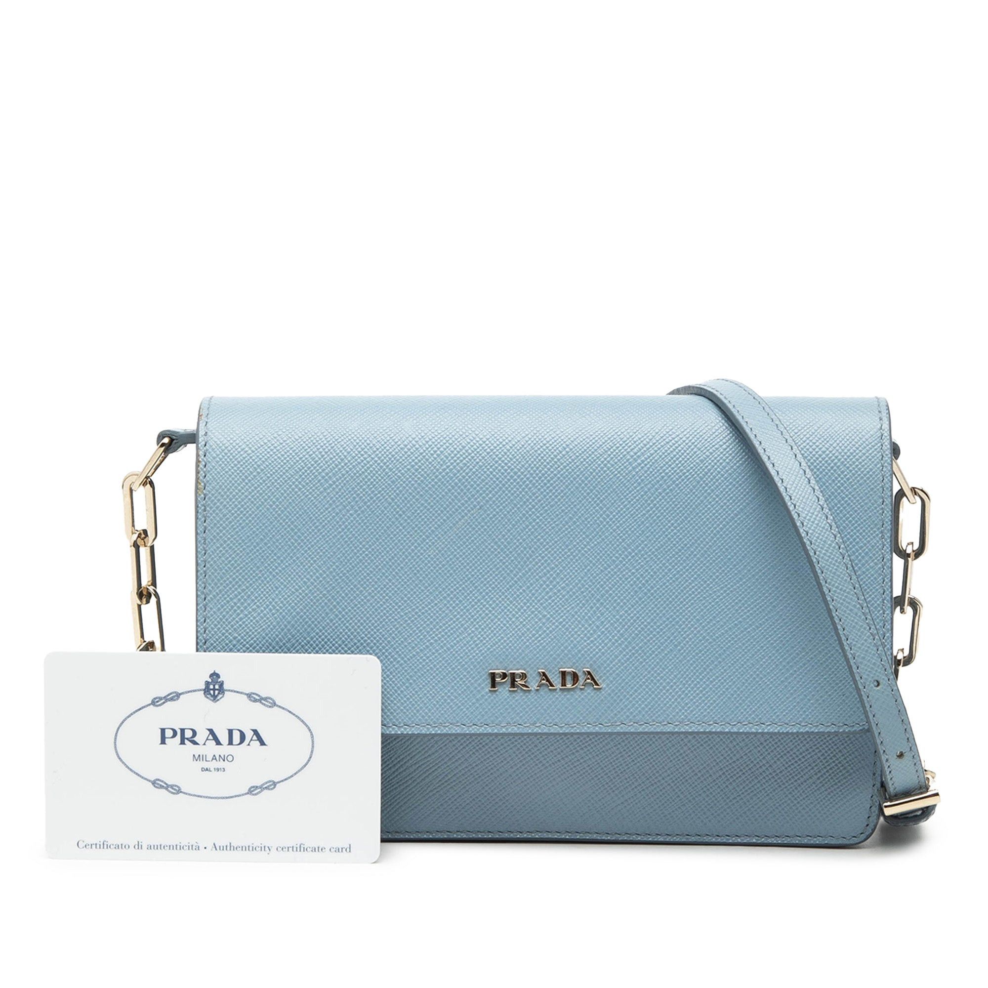 Prada Saffiano Lux Wallet On Chain Size ONE SIZE - 7 Thumbnail
