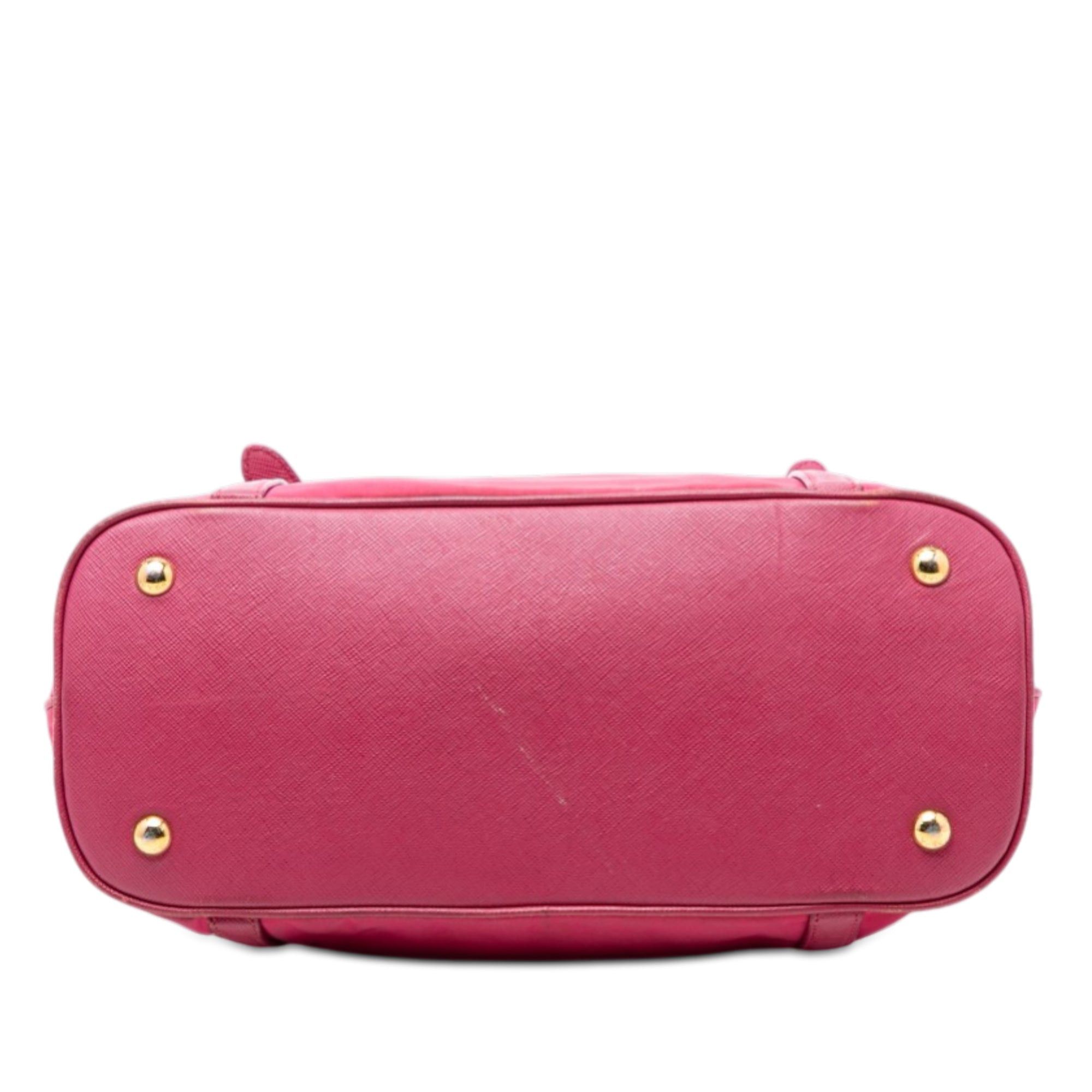 Prada Saffiano Trimmed Tessuto Dome Satchel Size ONE SIZE - 3 Thumbnail