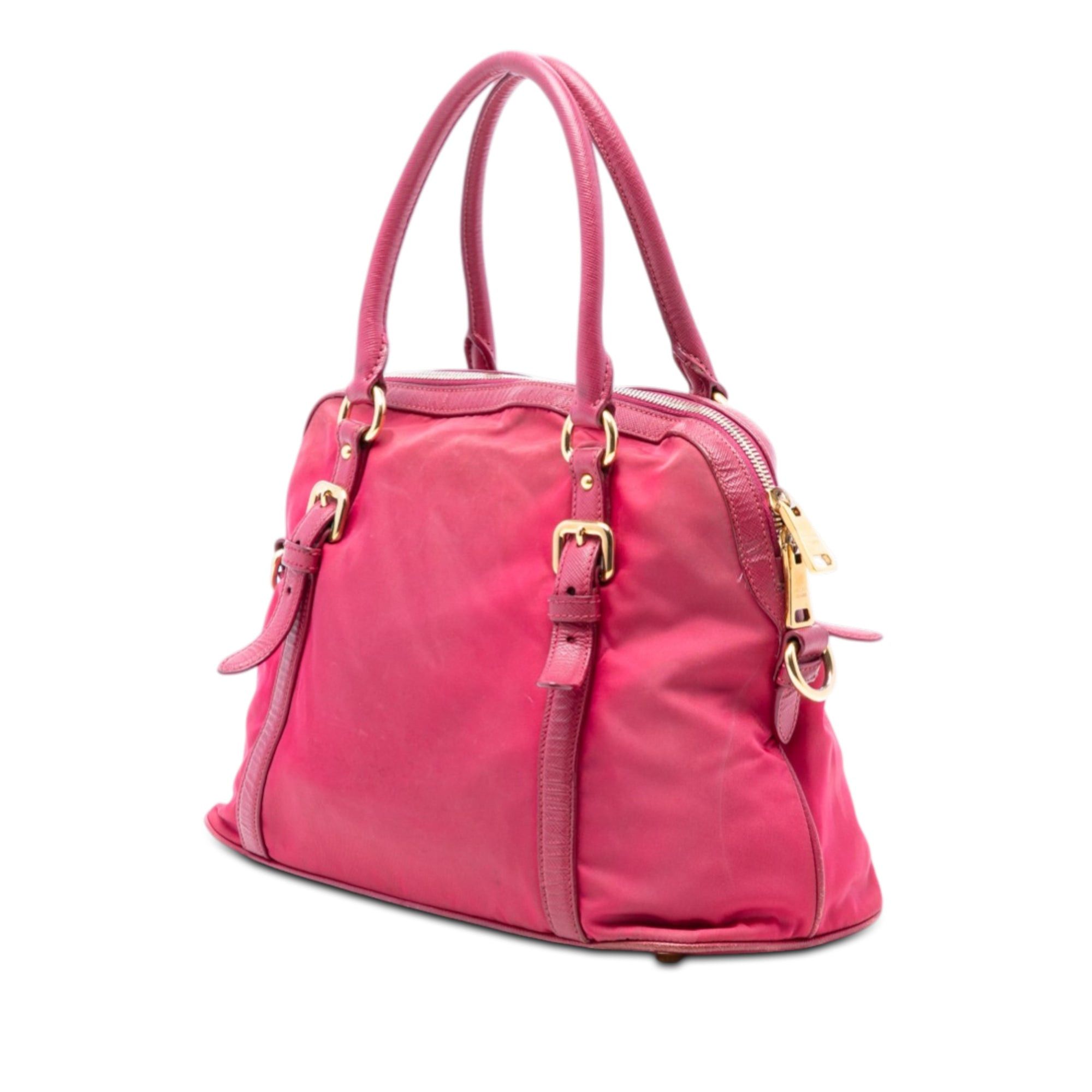 Prada Saffiano Trimmed Tessuto Dome Satchel Size ONE SIZE - 2 Thumbnail