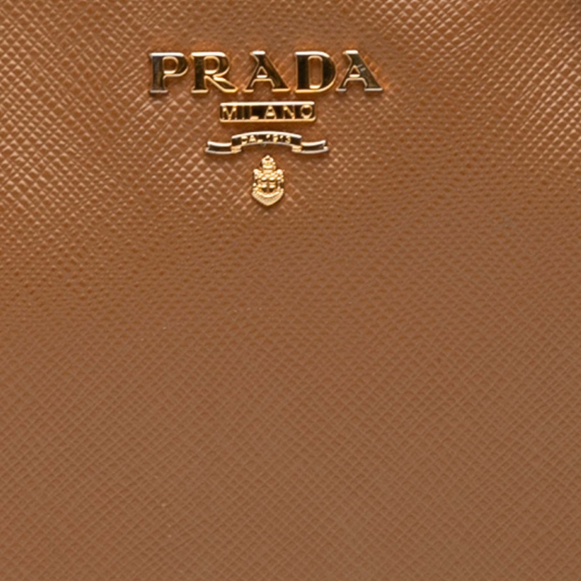 Prada Mini Saffiano Double Zip Crossbody Size ONE SIZE - 6 Thumbnail