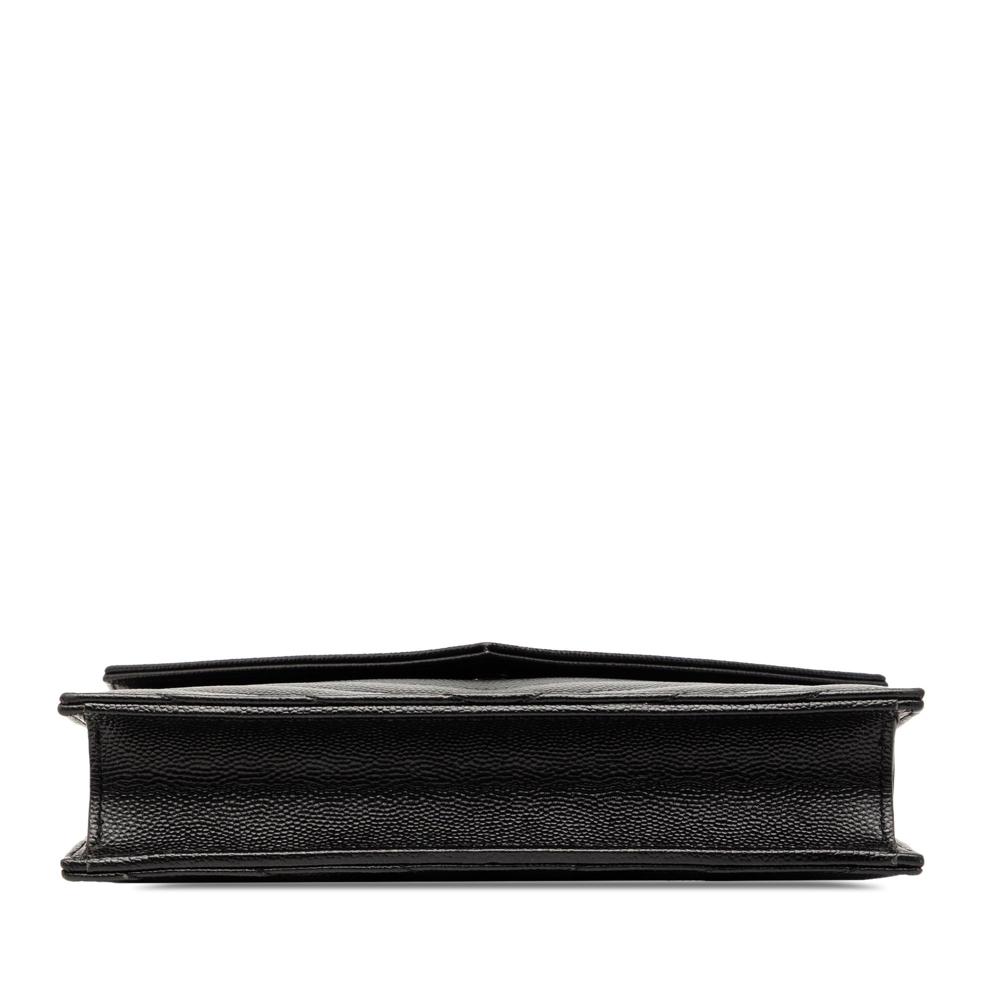 Saint Laurent Paris Grain De Poudre Cassandre Envelope Chain Wallet Size ONE SIZE - 3 Thumbnail