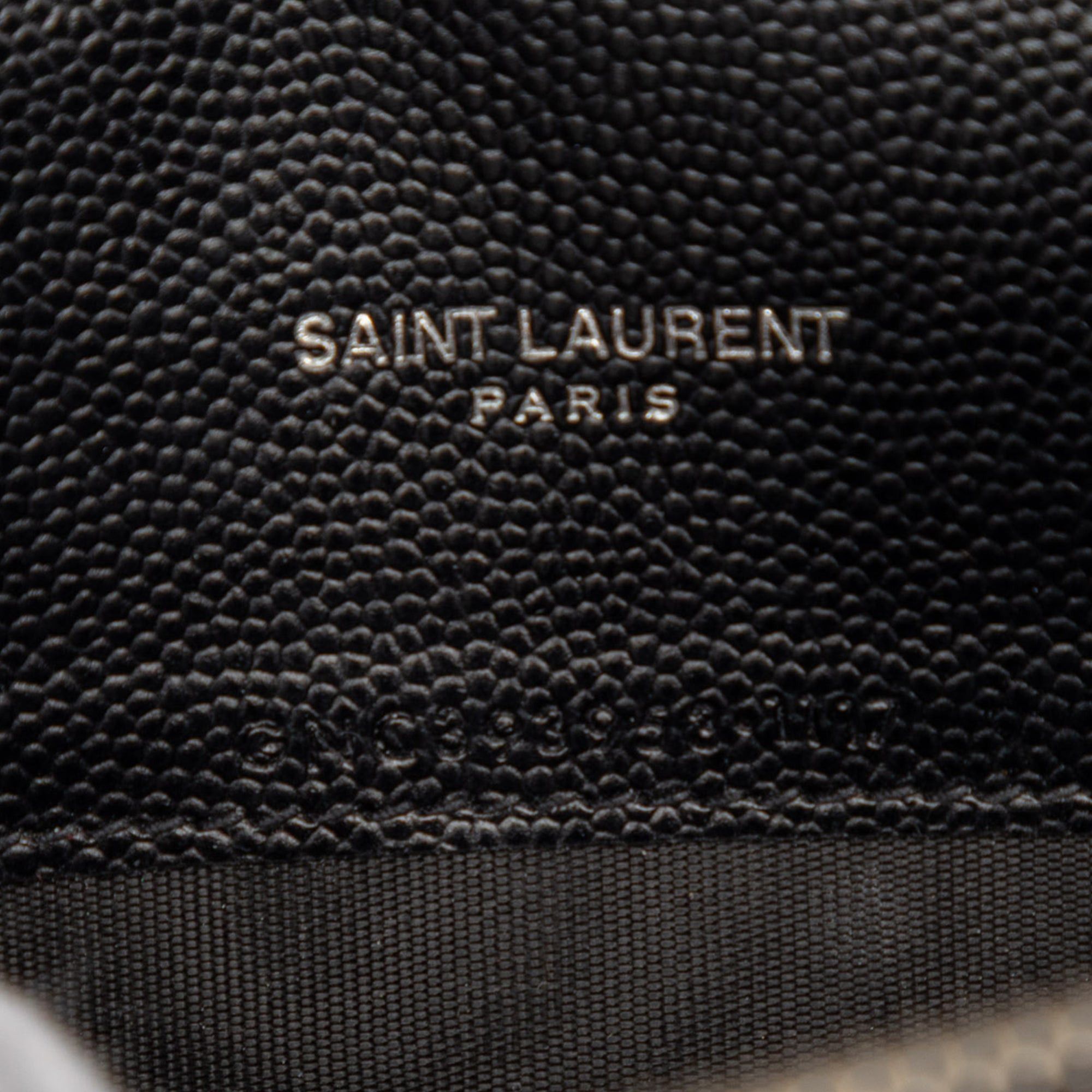 Saint Laurent Paris Grain De Poudre Cassandre Envelope Chain Wallet Size ONE SIZE - 6 Thumbnail