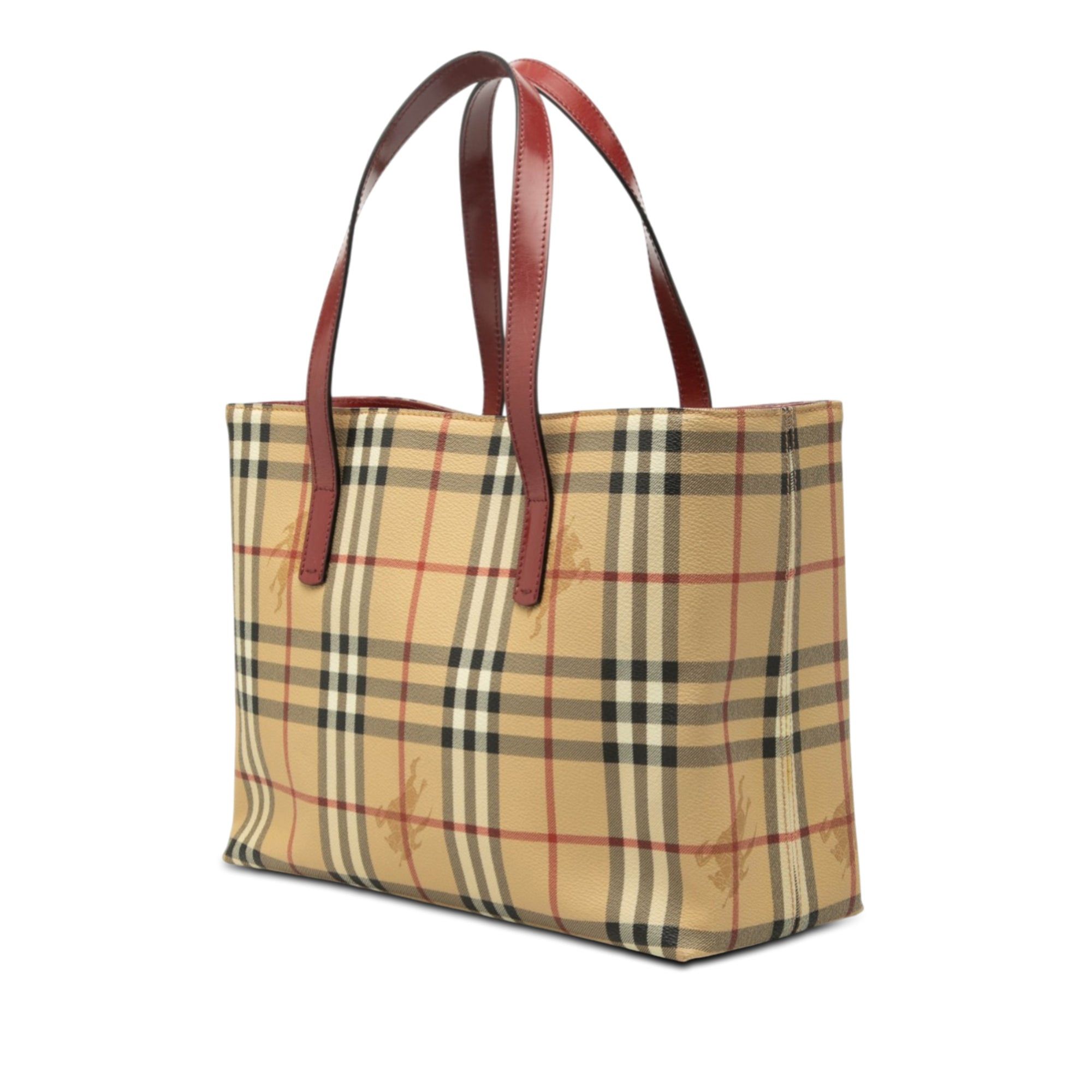 Burberry Haymarket Check Coated Canvas Tote Size ONE SIZE - 2 Thumbnail