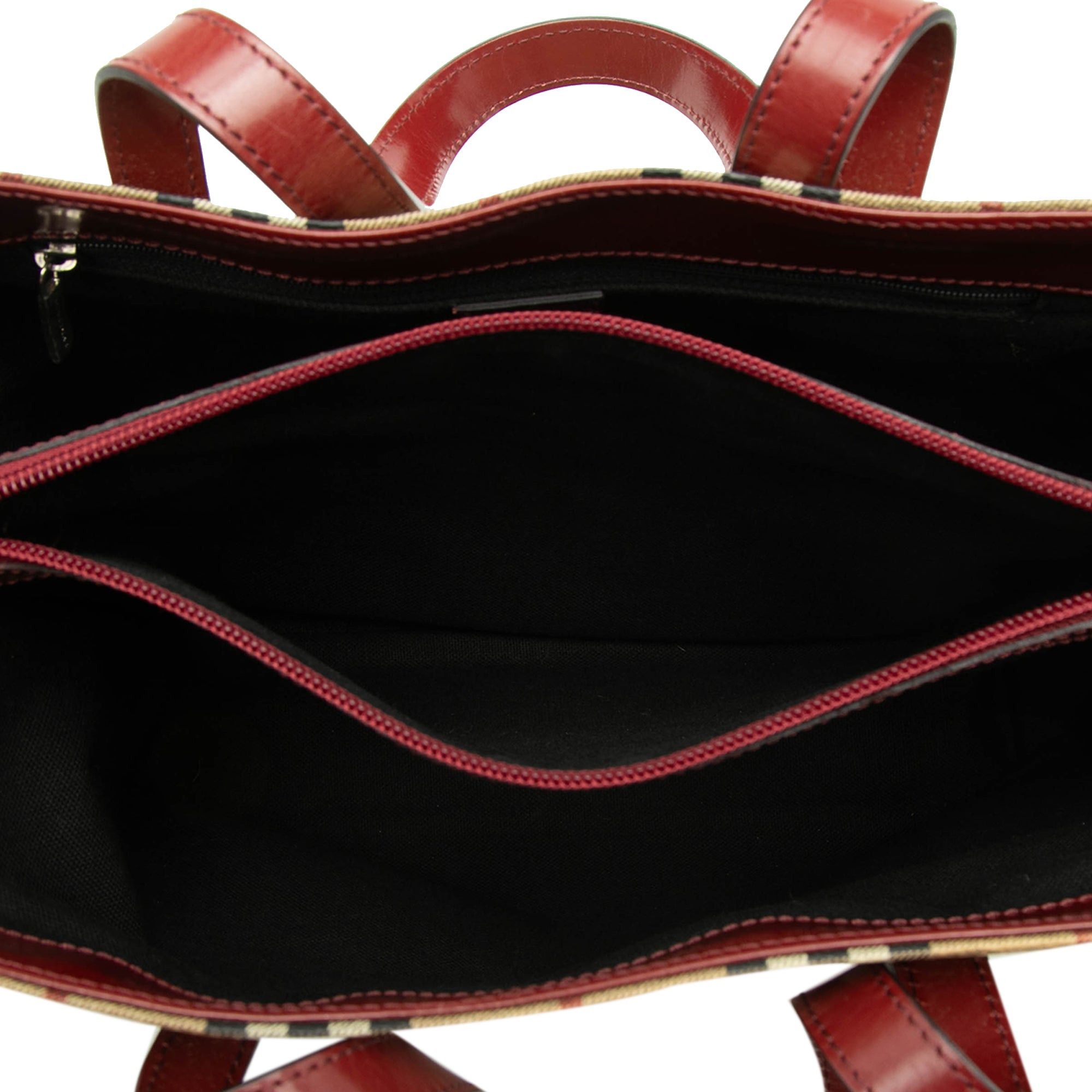 Burberry Haymarket Check Coated Canvas Tote Size ONE SIZE - 4 Thumbnail
