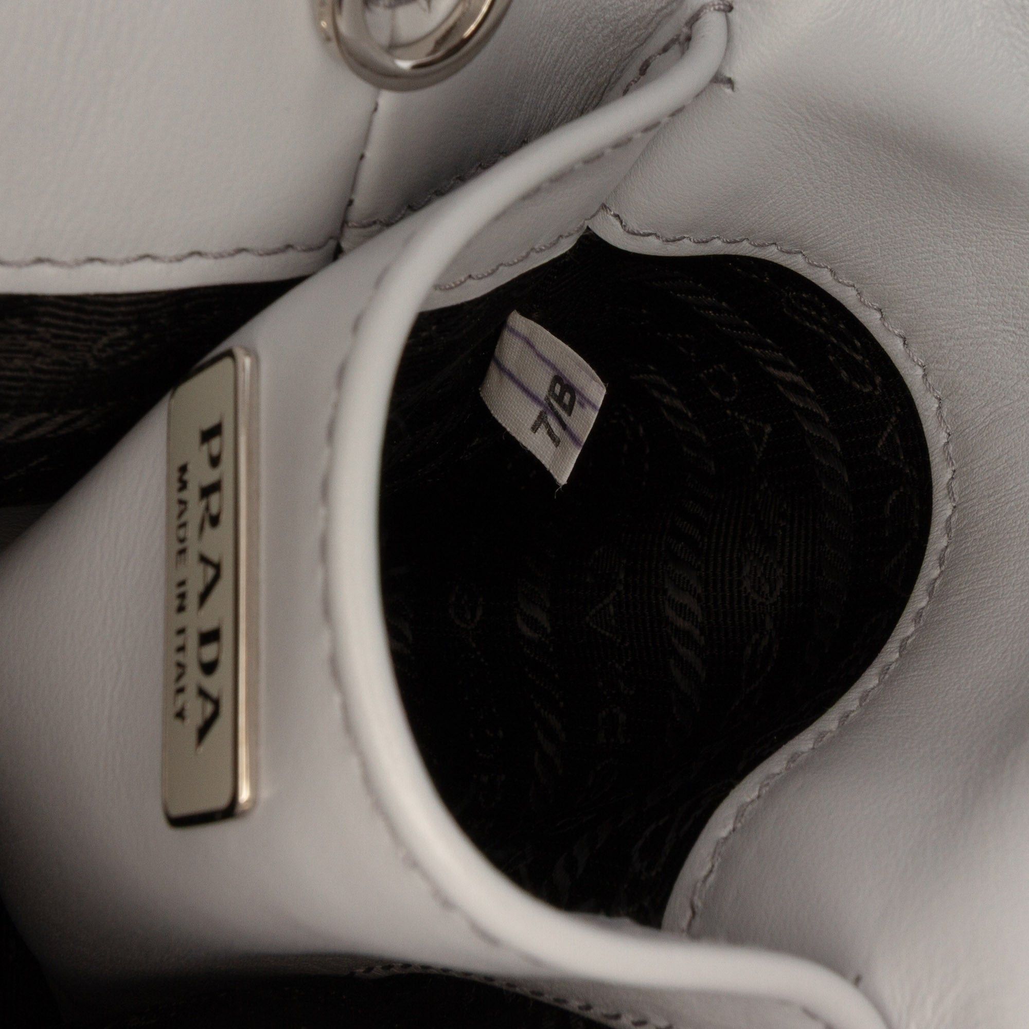 Prada Small Leather Brushed Tote Size ONE SIZE - 6 Thumbnail