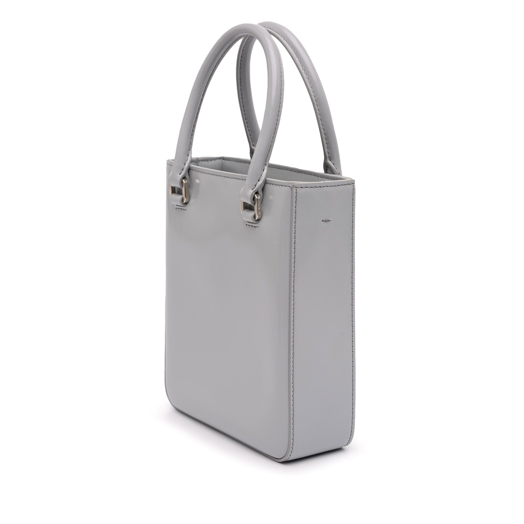 Prada Small Leather Brushed Tote Size ONE SIZE - 2 Thumbnail