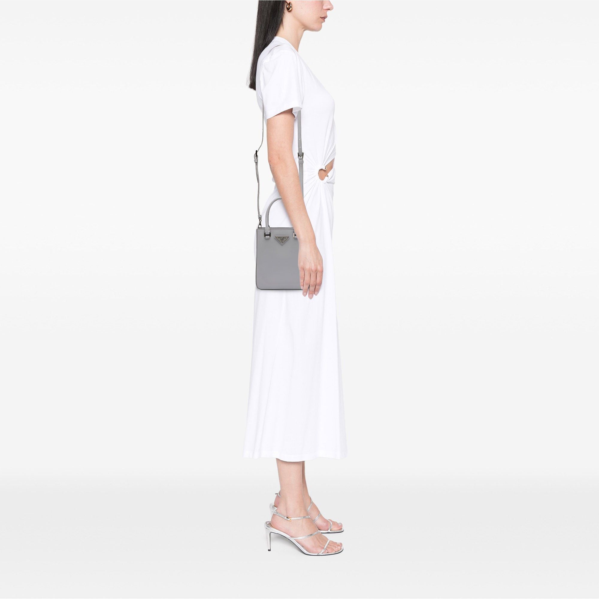 Prada Small Leather Brushed Tote Size ONE SIZE - 11 Thumbnail