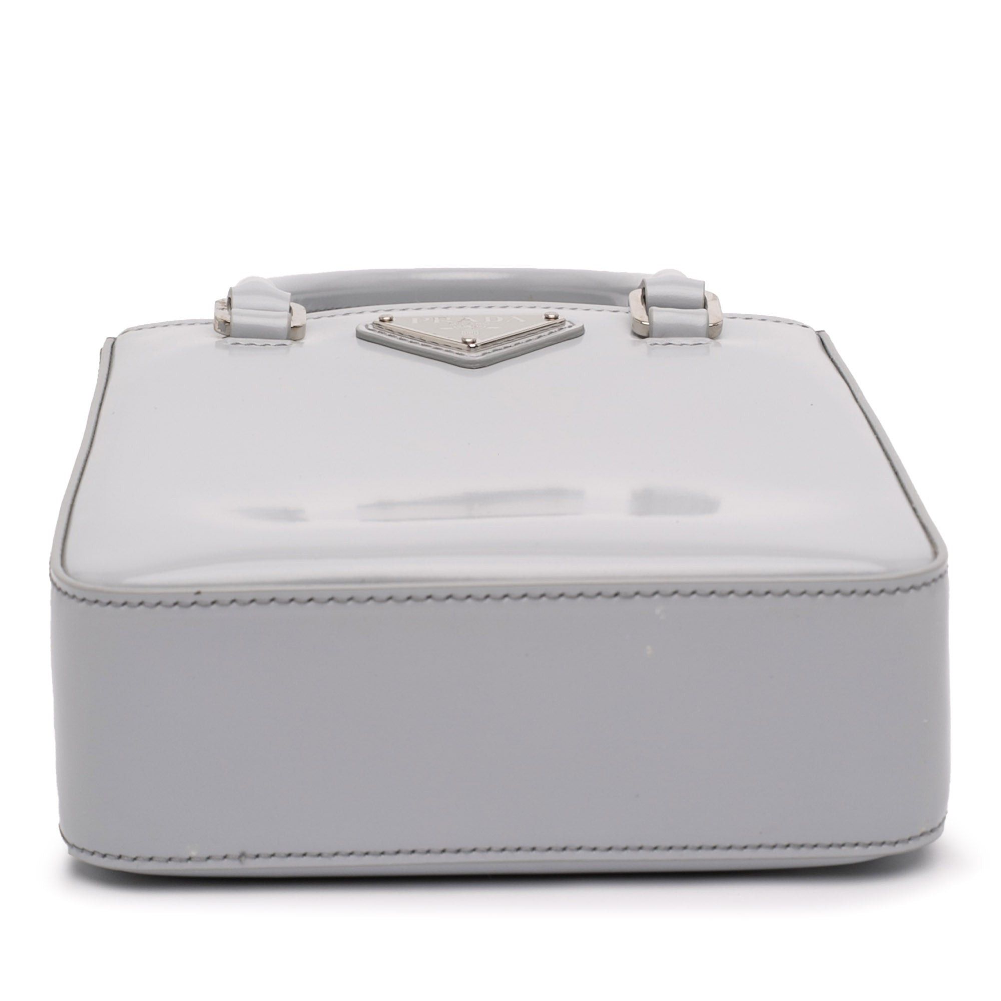 Prada Small Leather Brushed Tote Size ONE SIZE - 3 Thumbnail