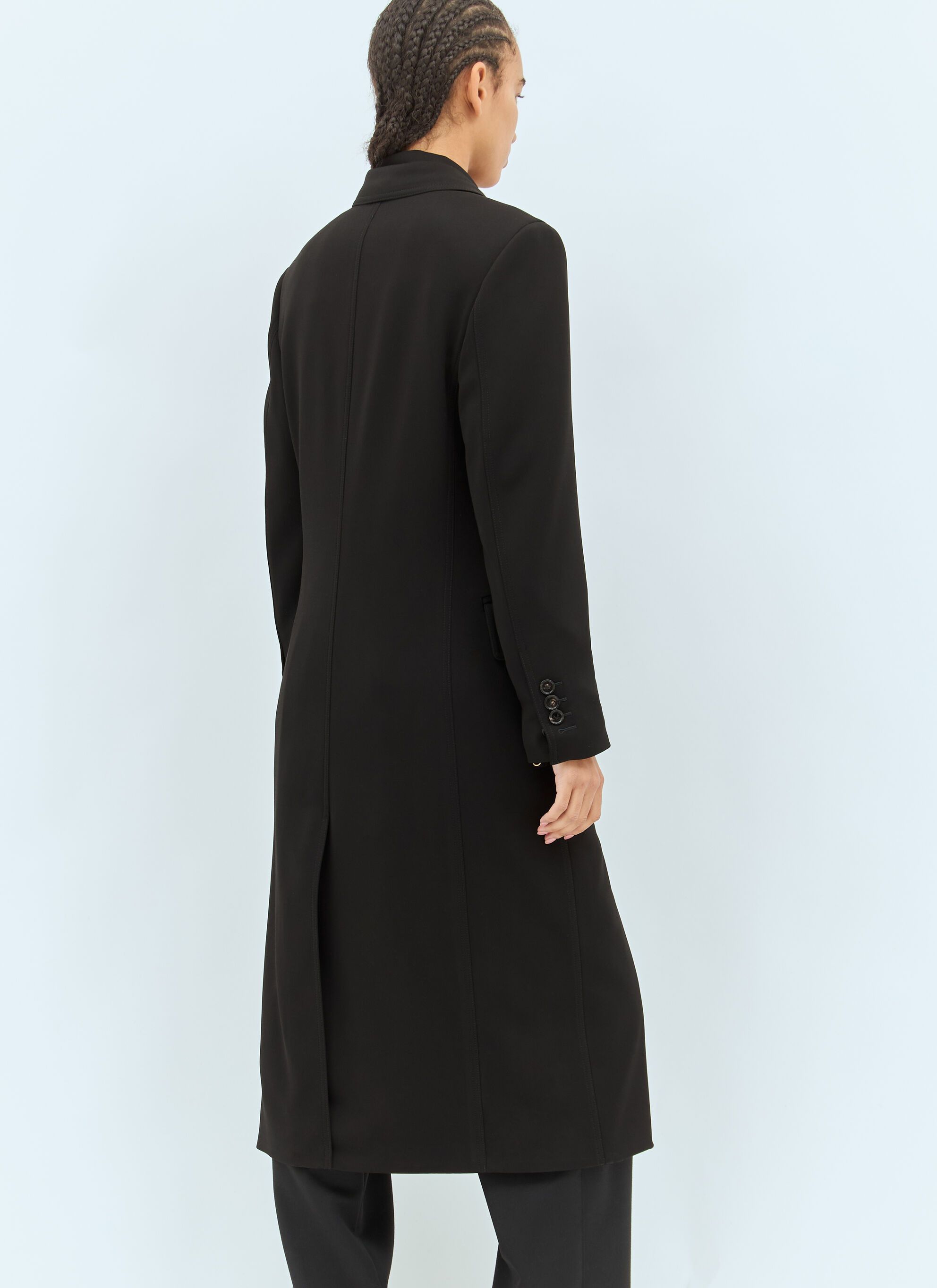 Bottega Veneta Matt Fluid Viscose Jersey Coat Size XS / US 0-2 / IT 36-38 - 4 Thumbnail