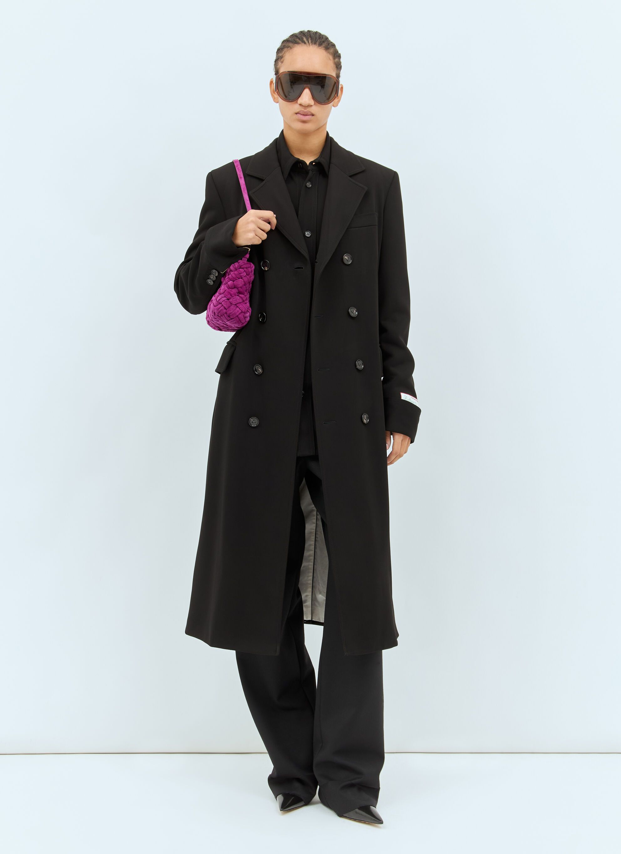 Bottega Veneta Matt Fluid Viscose Jersey Coat Size XS / US 0-2 / IT 36-38 - 2 Thumbnail