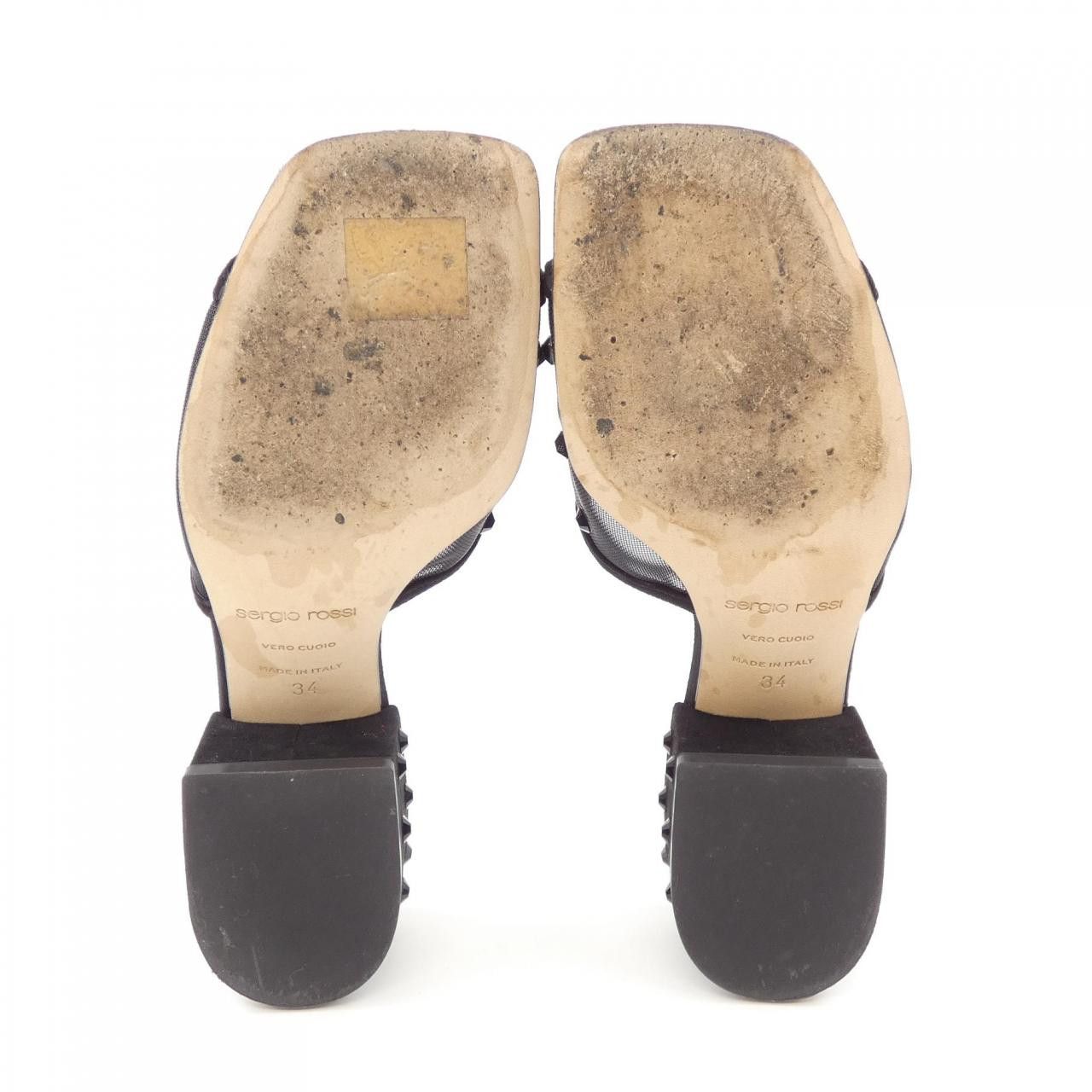 Other Other Sergio Rossi Leather Sandals Leather Shoes SERGIO045 DUTY FREE for USA Size ONE SIZE - 4 Thumbnail