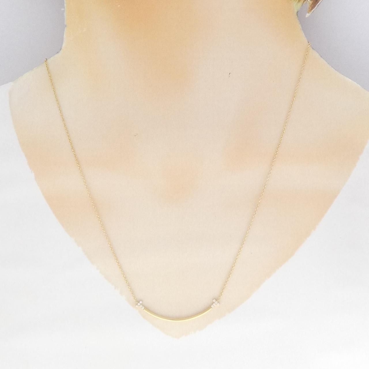 Tiffany & Co. Tiffany & Co. Tiffany T Smile Small 750 Yellow Gold Diamond Necklace Precious Metal Necklace 74957013 DUTY FREE for USA Size ONE SIZE - 6 Thumbnail