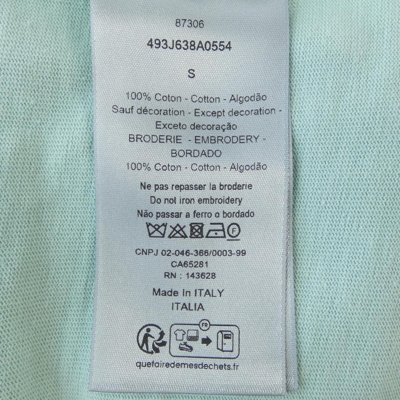 Dior Dior Dior STONE ISLAND Cotton T Shirt Textile T-Shirts 493J638A0554 DUTY FREE for USA Size ONE SIZE - 3 Thumbnail