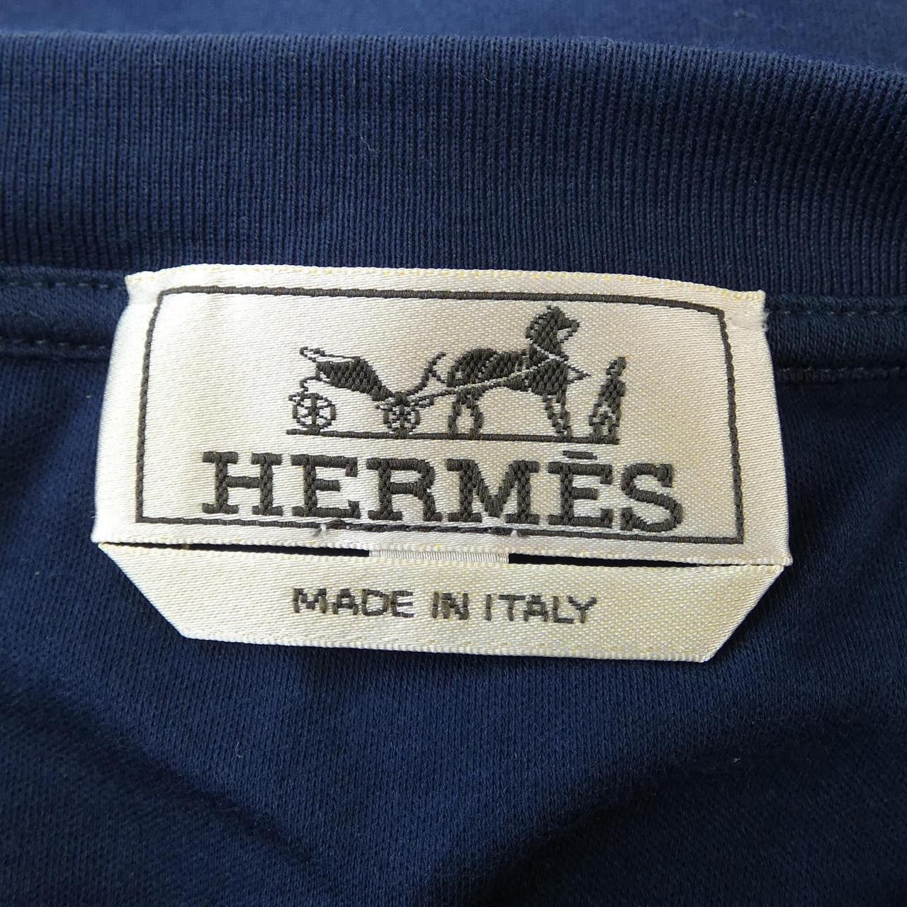 Hermes Hermes Hermes Cotton Tshirt Textile T-Shirts DUTY FREE for USA Size ONE SIZE - 4 Thumbnail