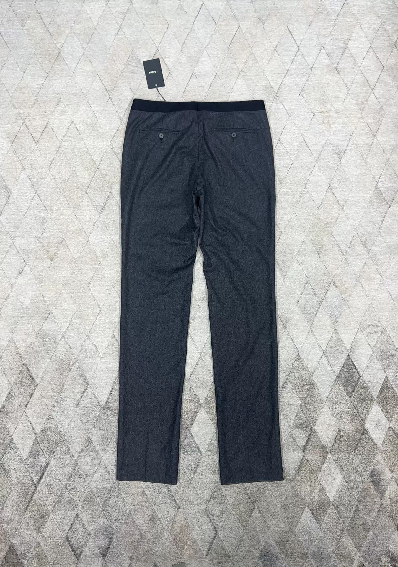Ermenegildo Zegna Zegna Dark Gray Woolen Suit Pants Size US 34 / EU 50 - 6 Thumbnail