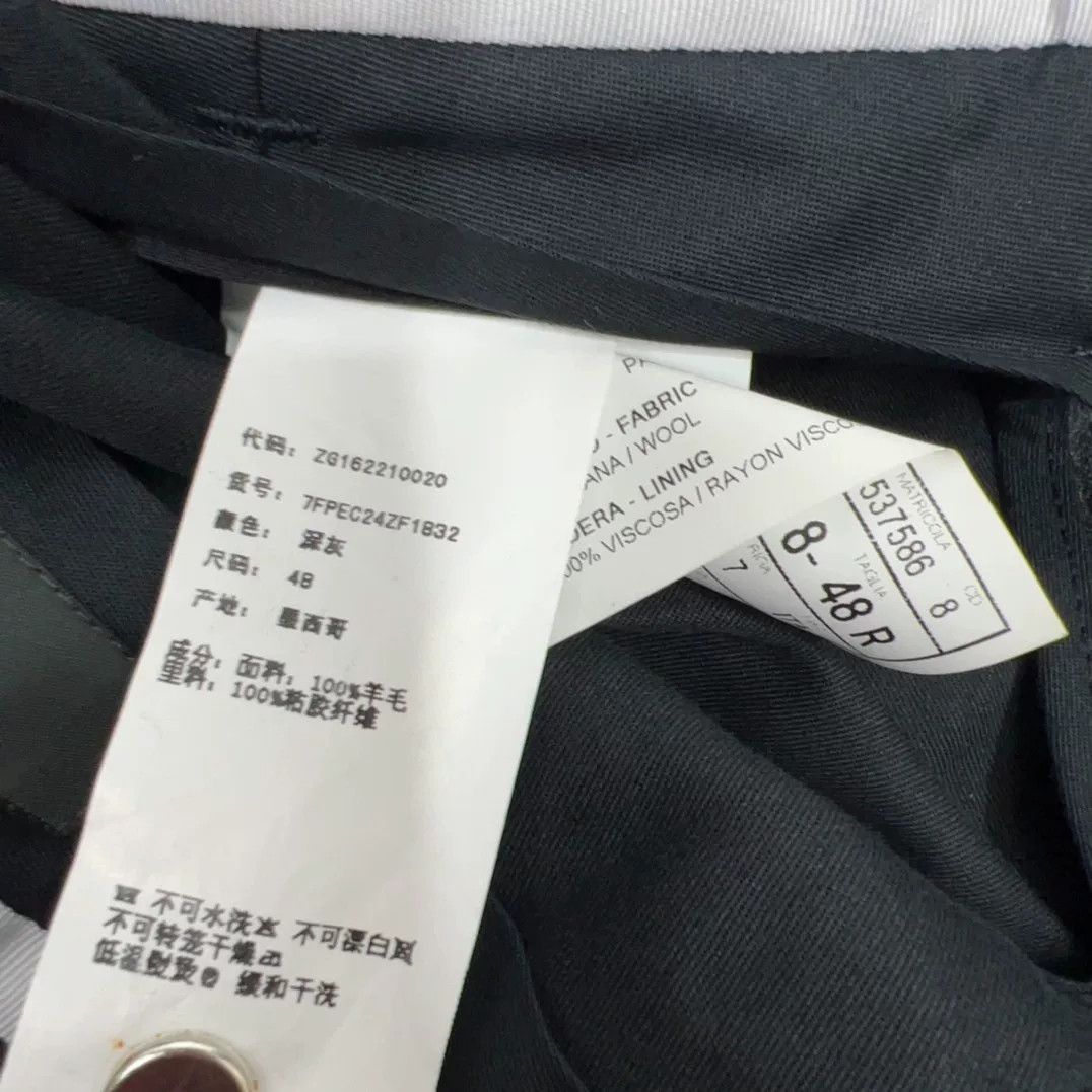 Ermenegildo Zegna Zegna Dark Gray Woolen Suit Pants Size US 34 / EU 50 - 4 Thumbnail