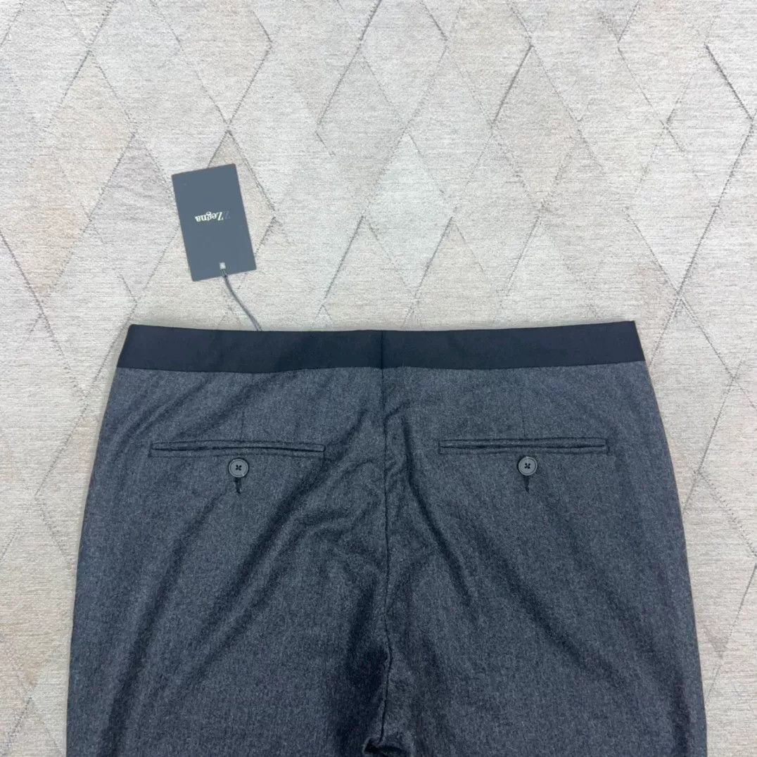 Ermenegildo Zegna Zegna Dark Gray Woolen Suit Pants Size US 34 / EU 50 - 7 Thumbnail