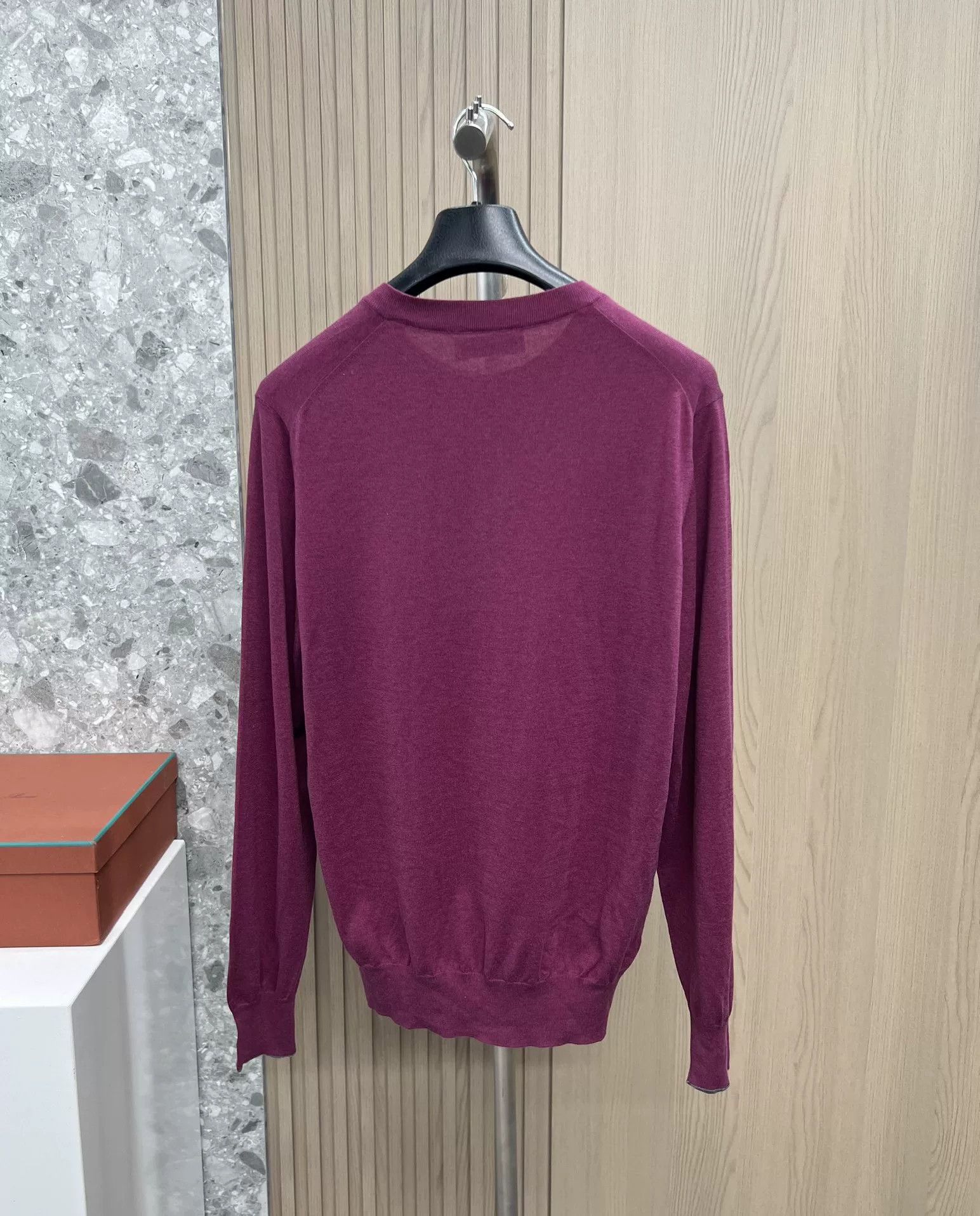 Brunello Cucinelli Brunello Cucinelli Sea Island Cotton Henry Neck Knit Size US M / EU 48-50 / 2 - 4 Thumbnail