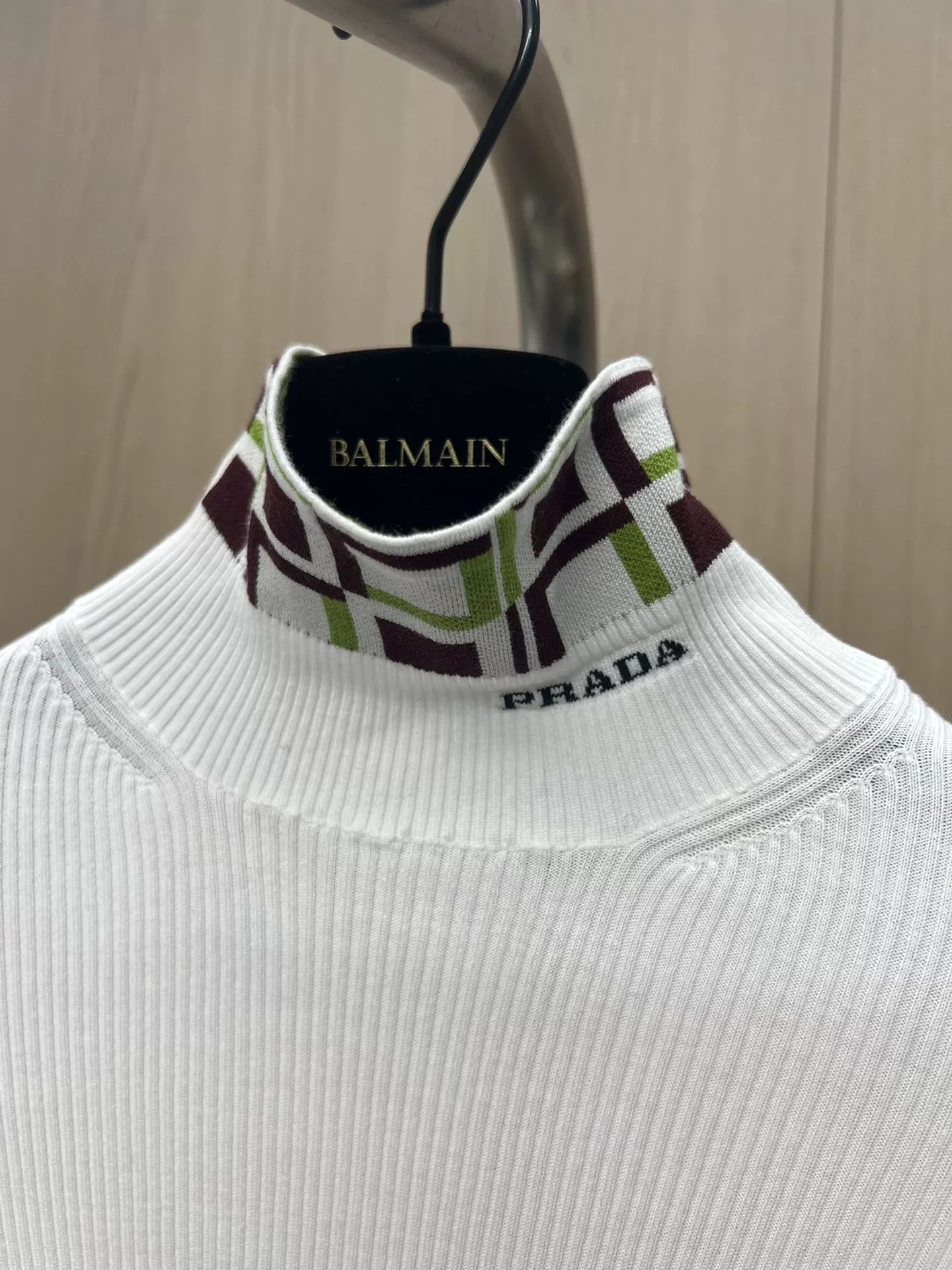 Prada Prada 23ss High Neck Knit Top Size US M / EU 48-50 / 2 - 3 Thumbnail