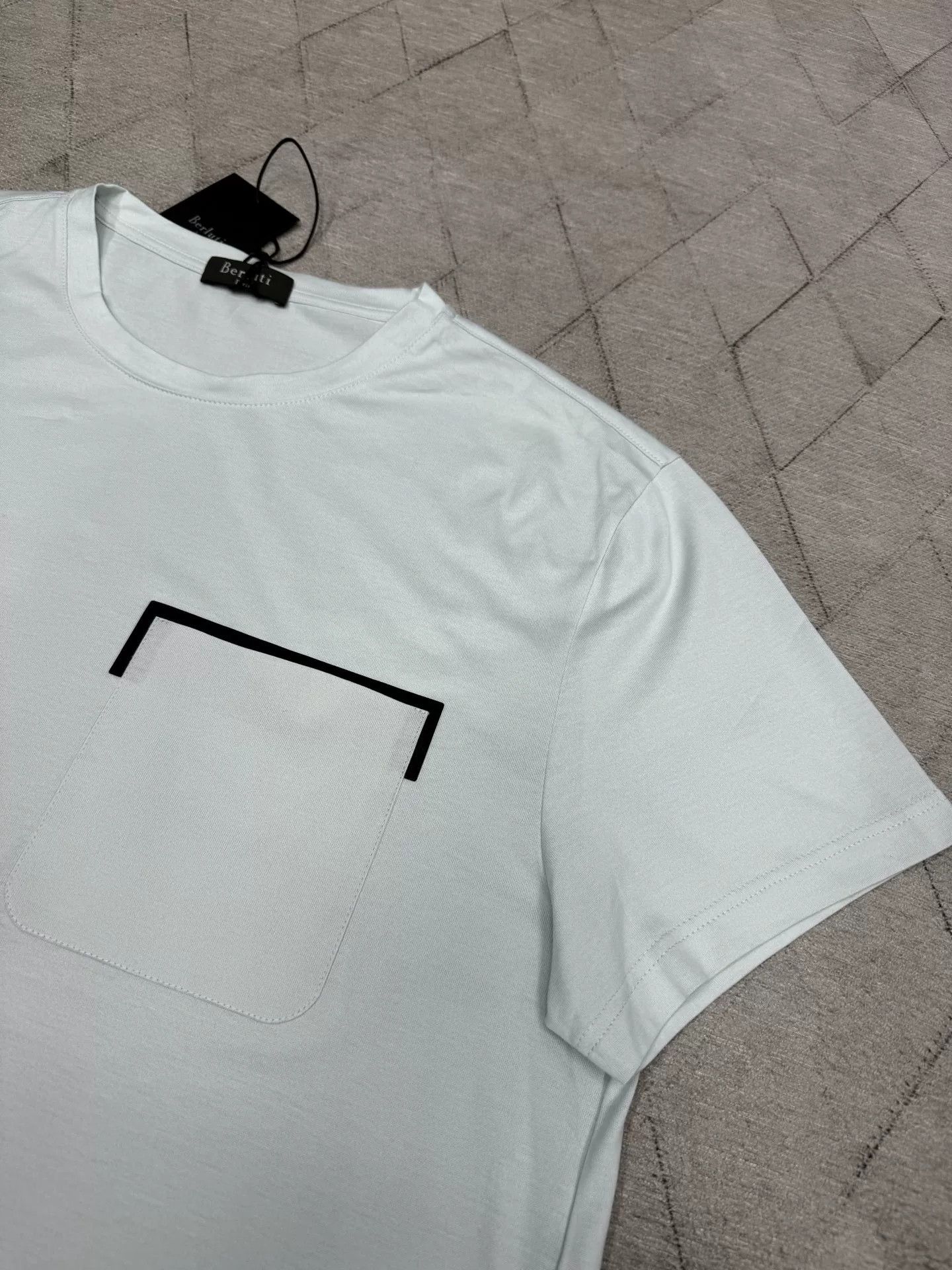 Berluti Berluti Patchwork Leather Pocket T-Shirt Size US S / EU 44-46 / 1 - 3 Thumbnail