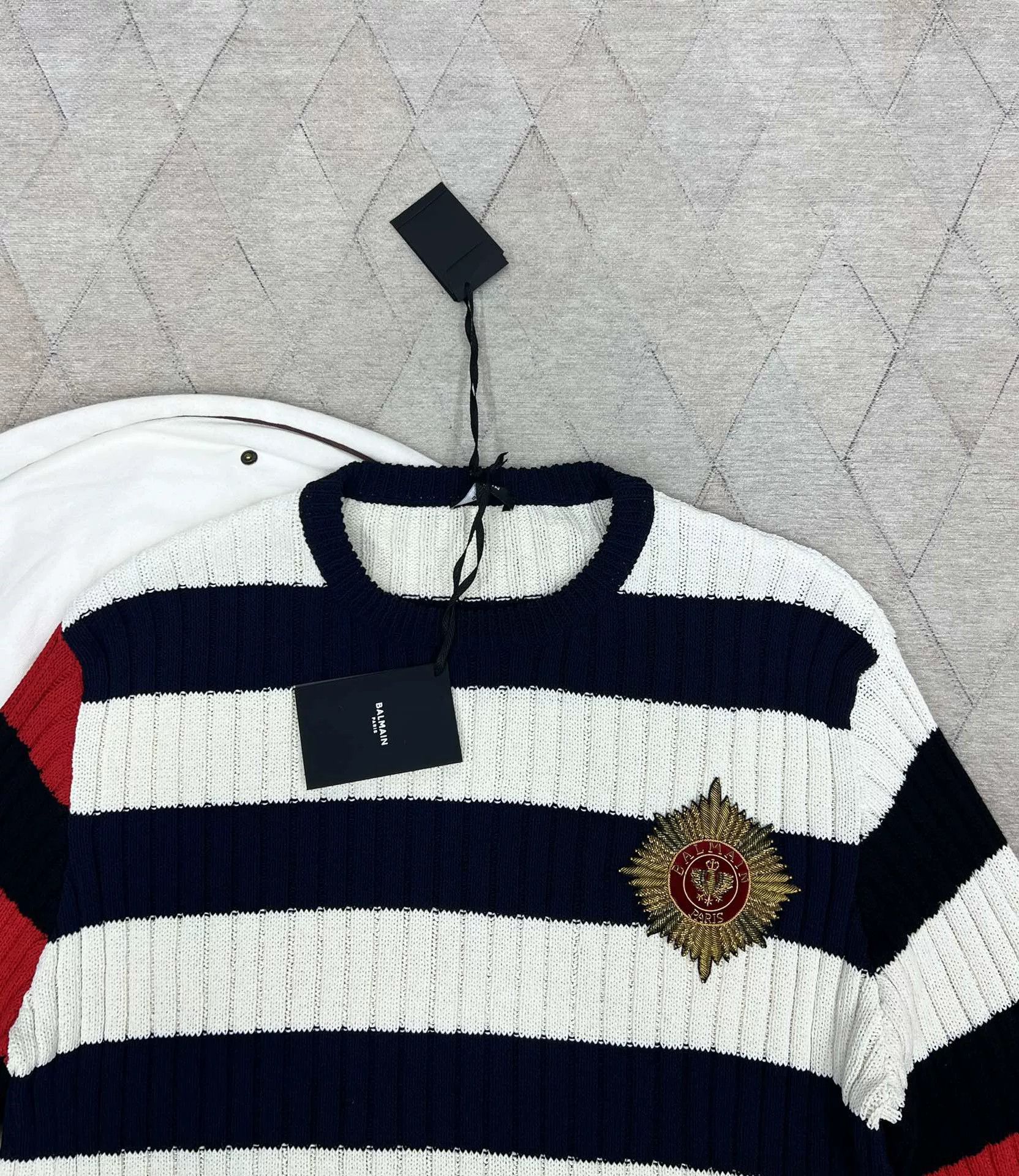 Balmain Balmain Heavy Destruction Wool Sweater Size US L / EU 52-54 / 3 - 2 Thumbnail