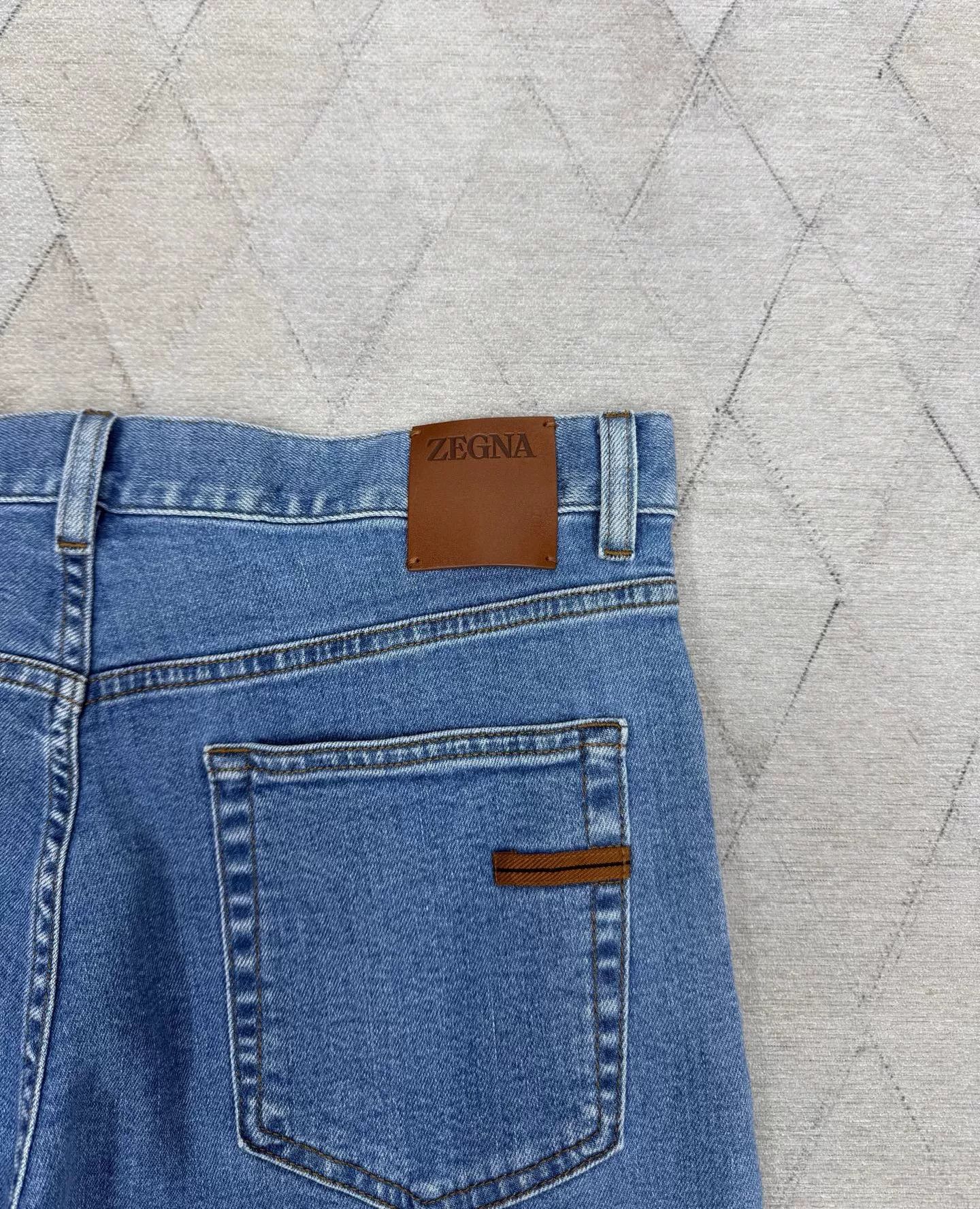 Ermenegildo Zegna Ermenegildo Zegna Light Blue Stretch Jeans Size US 36 / EU 52 - 6 Thumbnail