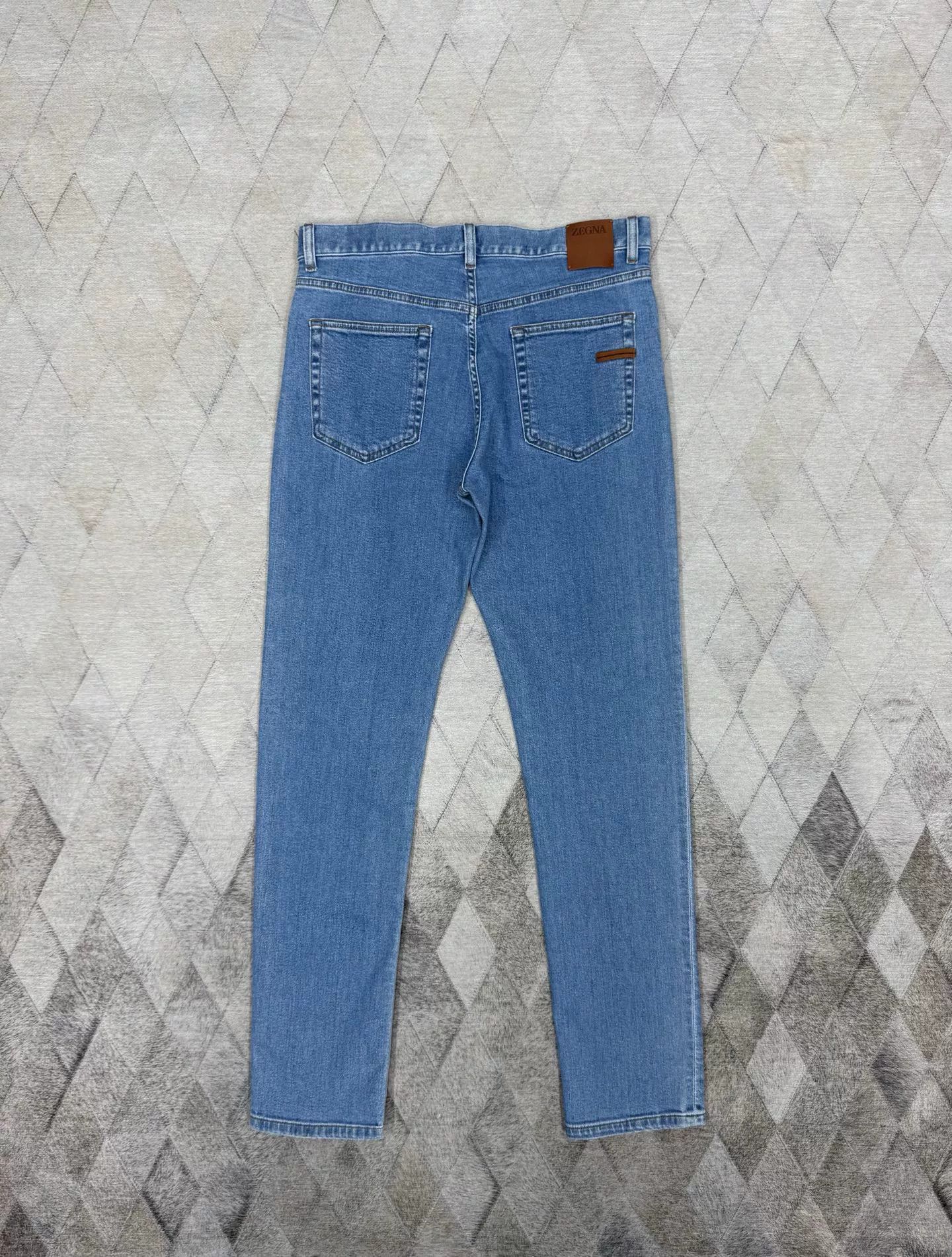 Ermenegildo Zegna Ermenegildo Zegna Light Blue Stretch Jeans Size US 36 / EU 52 - 5 Thumbnail