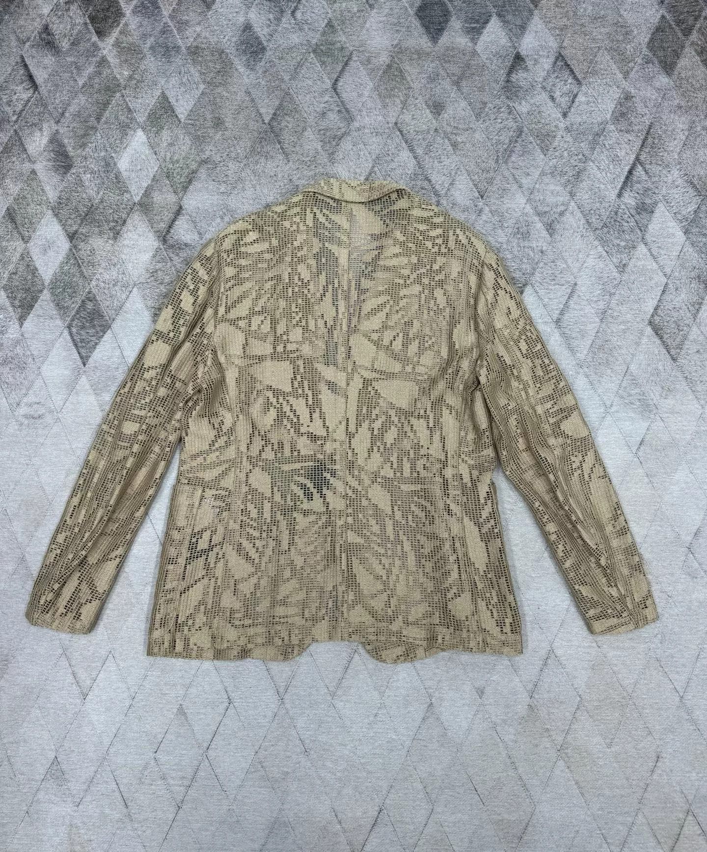Ermenegildo Zegna Zegna Couture Spring Summer Hollow Out Blazer Size US L / EU 52-54 / 3 - 5 Thumbnail