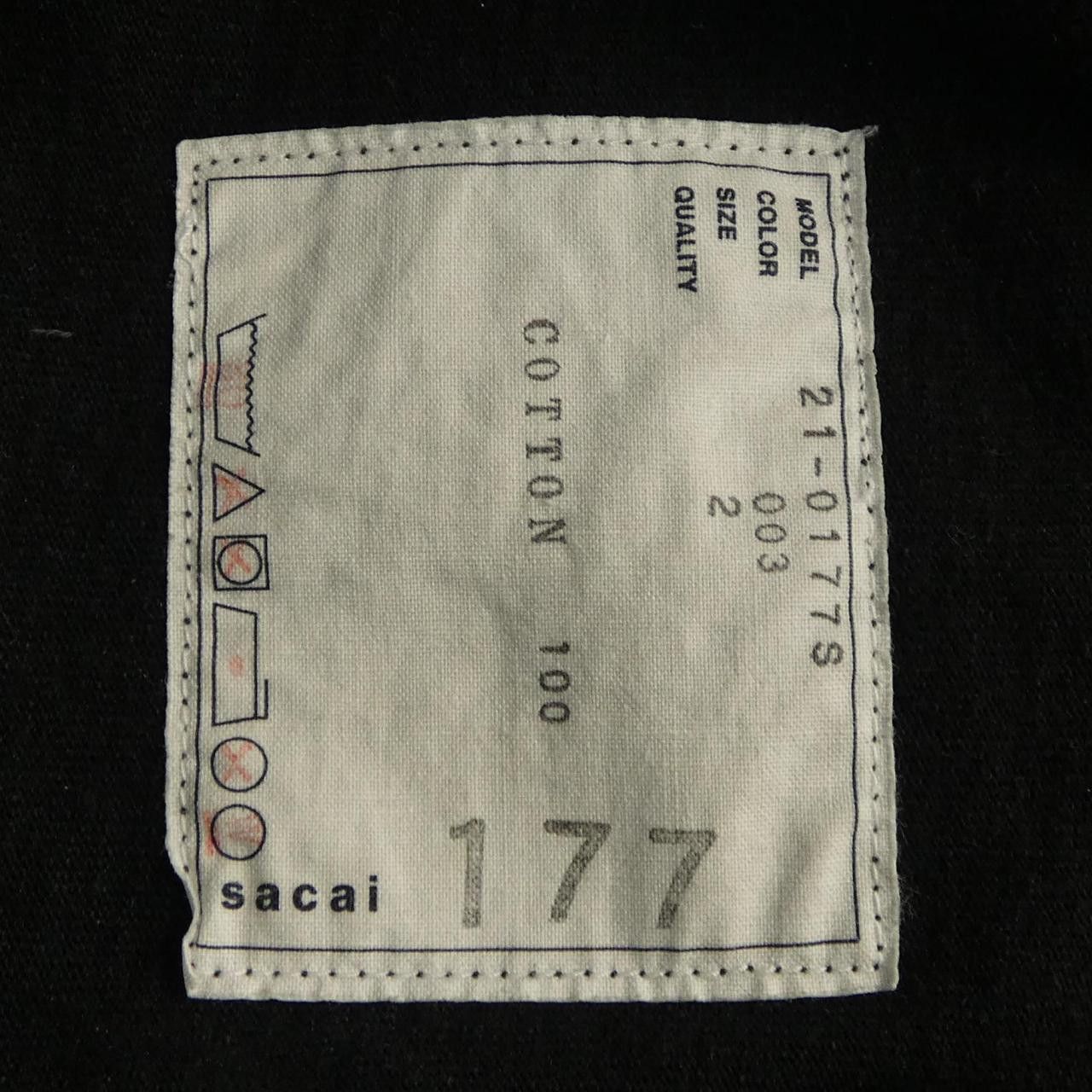 Sacai Sacai Sacai Cotton T Shirt Textile T-Shirts 21-0177S DUTY FREE for USA Size ONE SIZE - 4 Thumbnail