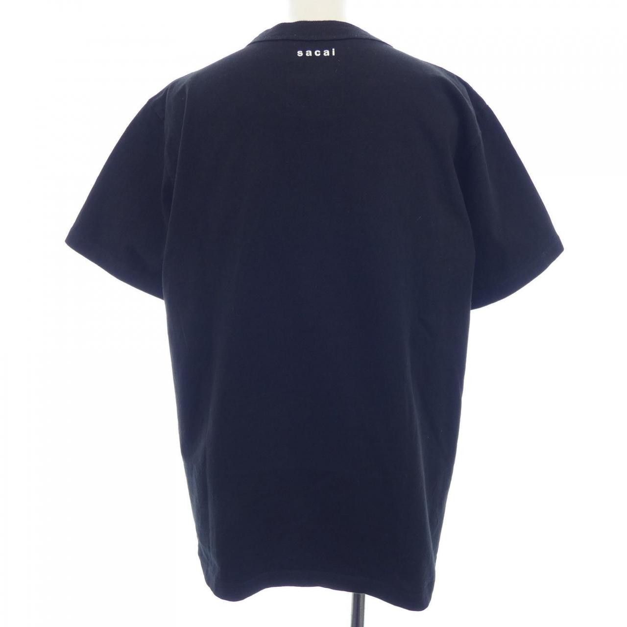 Sacai Sacai Sacai Cotton T Shirt Textile T-Shirts 21-0177S DUTY FREE for USA Size ONE SIZE - 2 Thumbnail