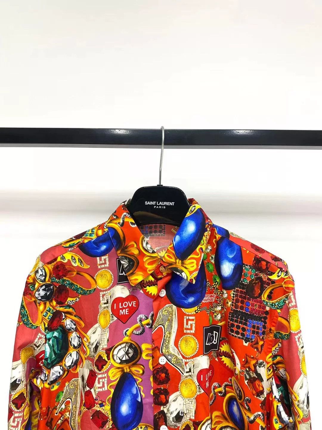Versace Versace Spring Summer Slim Gem Shirt Size US XXS / EU 40 - 4 Thumbnail
