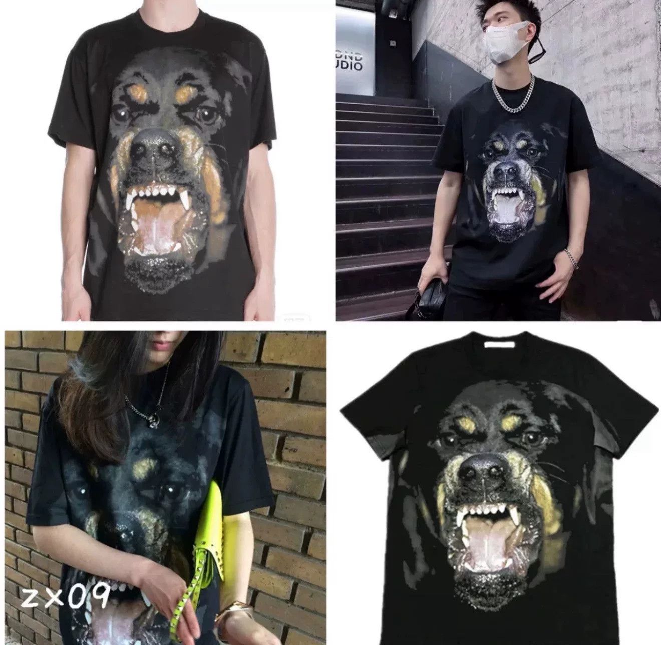 Givenchy Givenchy Dog Head T-Shirt L Size US L / EU 52-54 / 3 - 8 Thumbnail