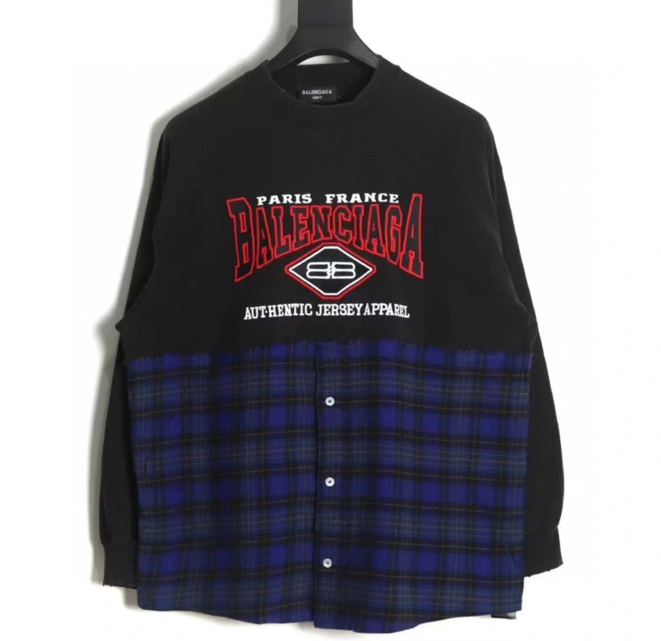 Balenciaga Balenciaga Batman Embroidery Plaid Shirt Size US M / EU 48-50 / 2 - 7 Thumbnail