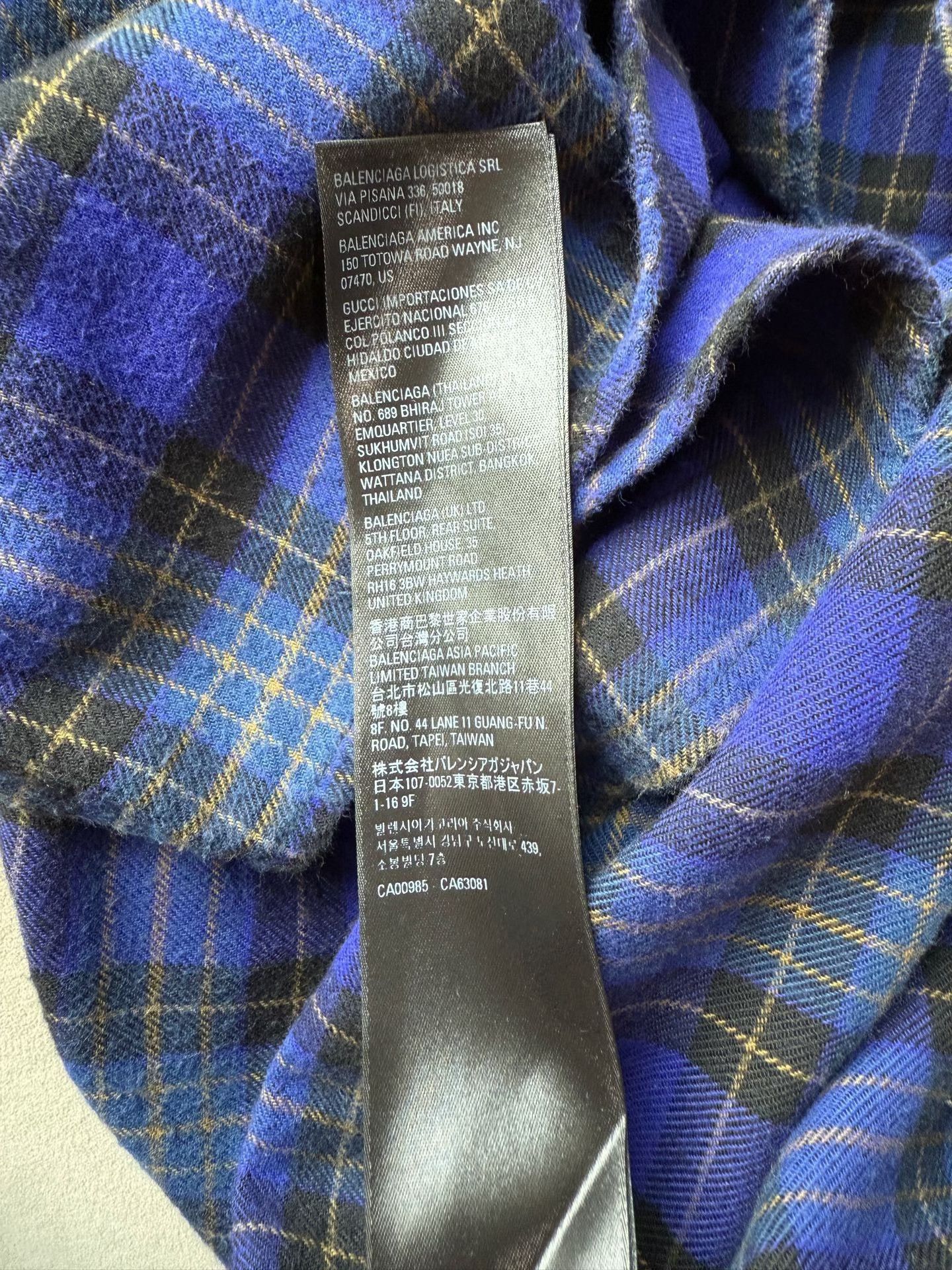 Balenciaga Balenciaga Batman Embroidery Plaid Shirt Size US M / EU 48-50 / 2 - 4 Thumbnail