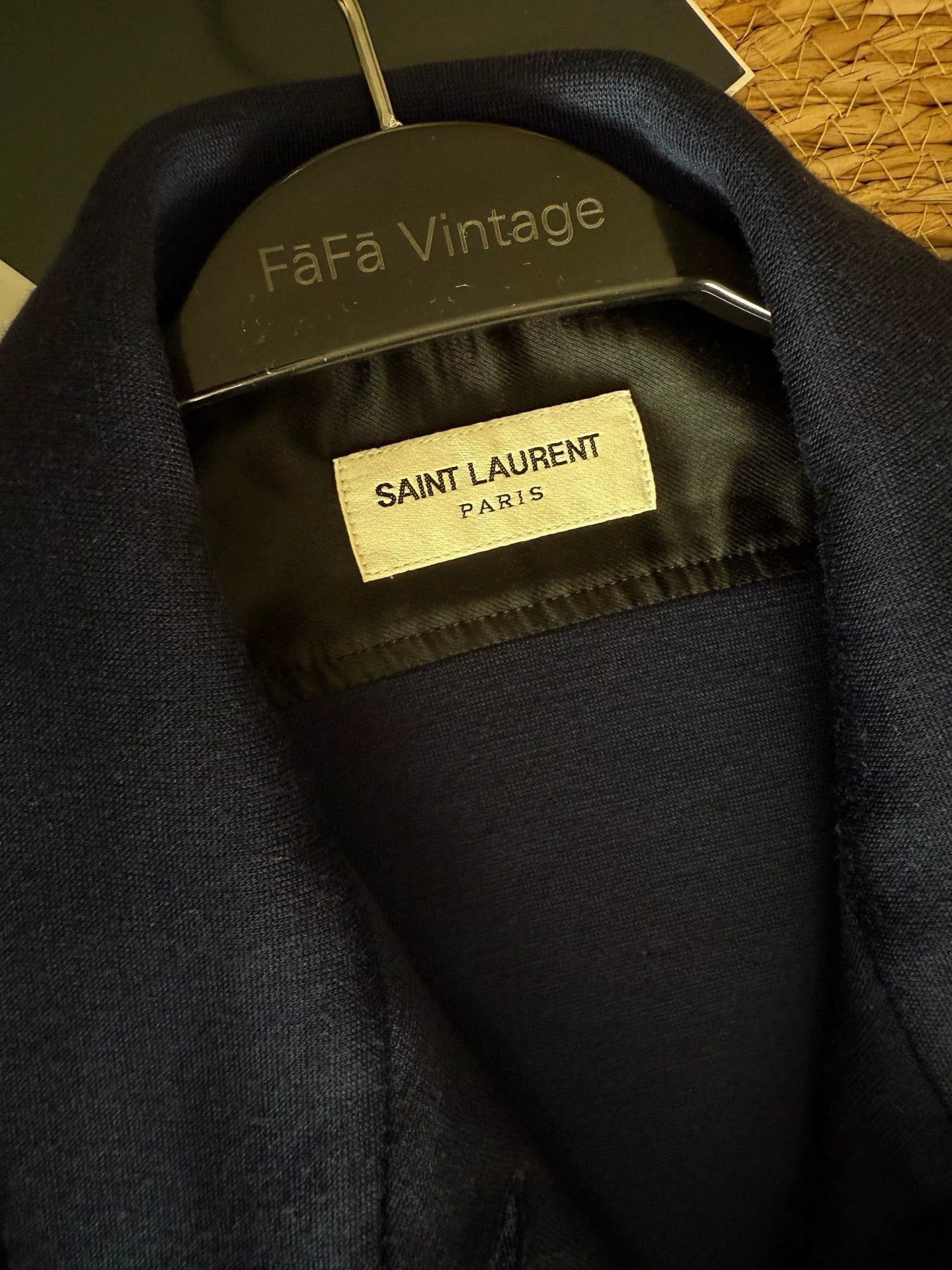 Yves Saint Laurent YSL Logo Embroidered Shirt Jacket Size S / US 4 / IT 40 - 4 Thumbnail