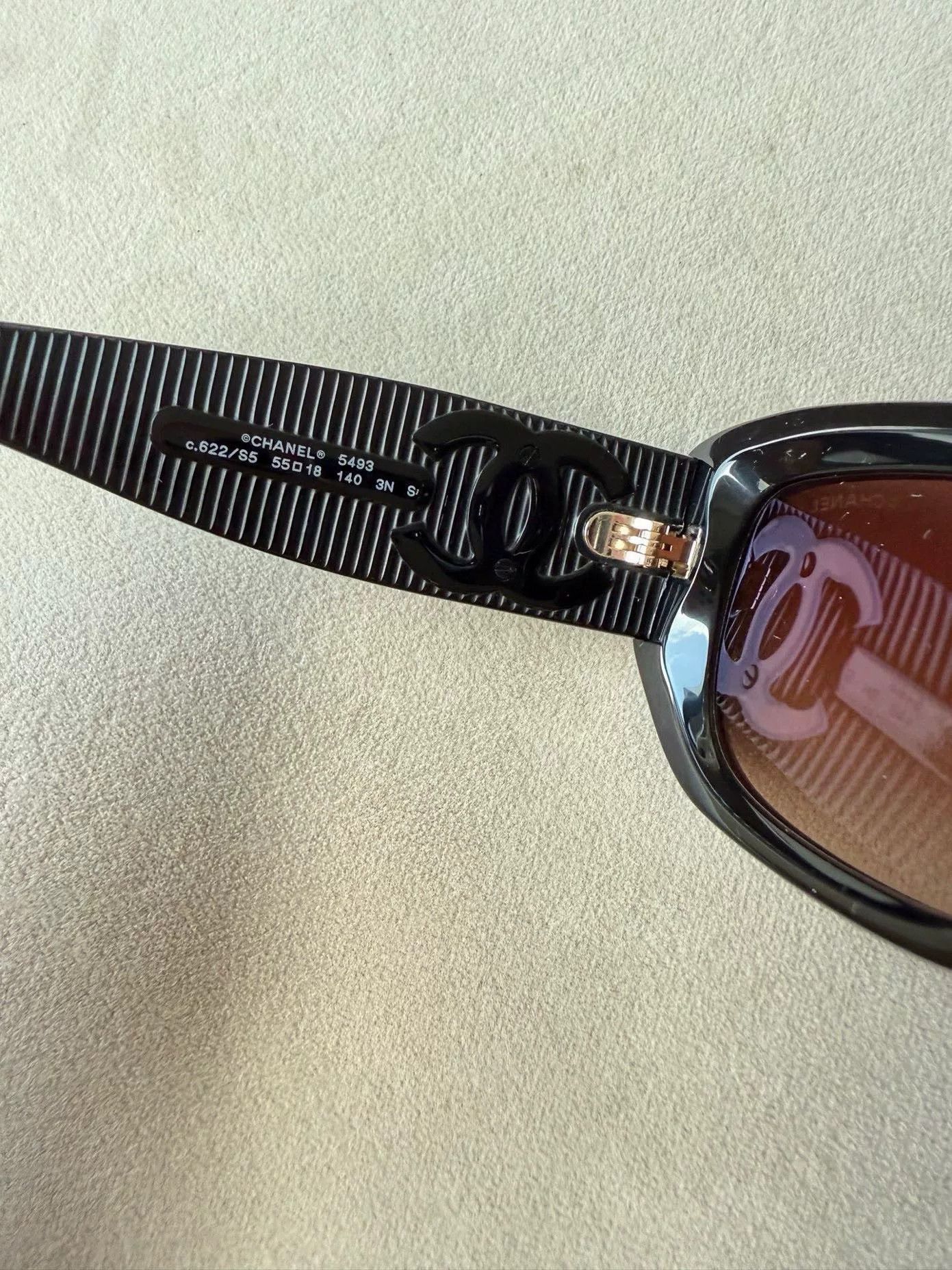 Chanel Chanel Rectangular Frame Sunglasses Size ONE SIZE - 9 Thumbnail