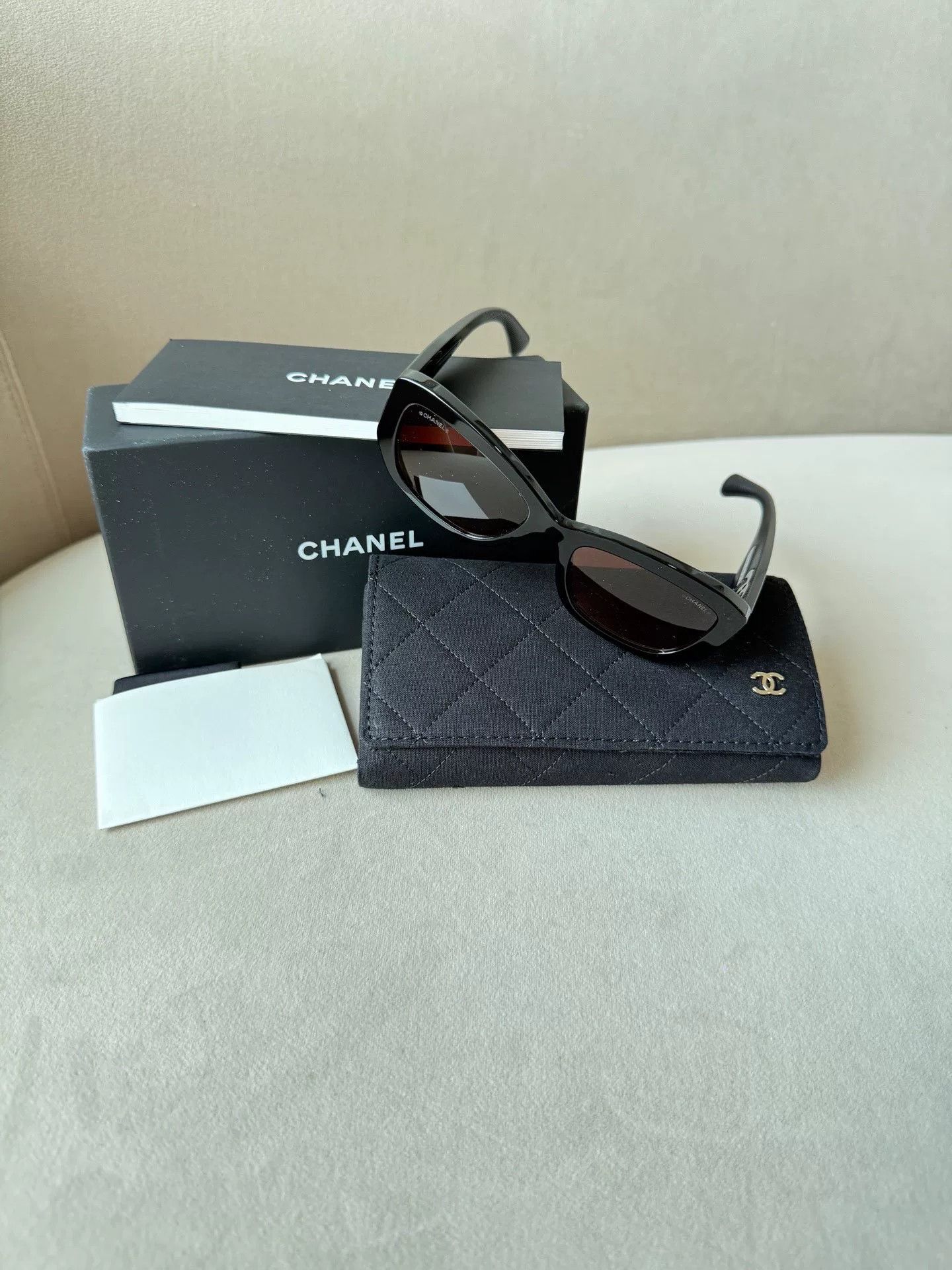 Chanel Chanel Rectangular Frame Sunglasses Size ONE SIZE - 5 Thumbnail