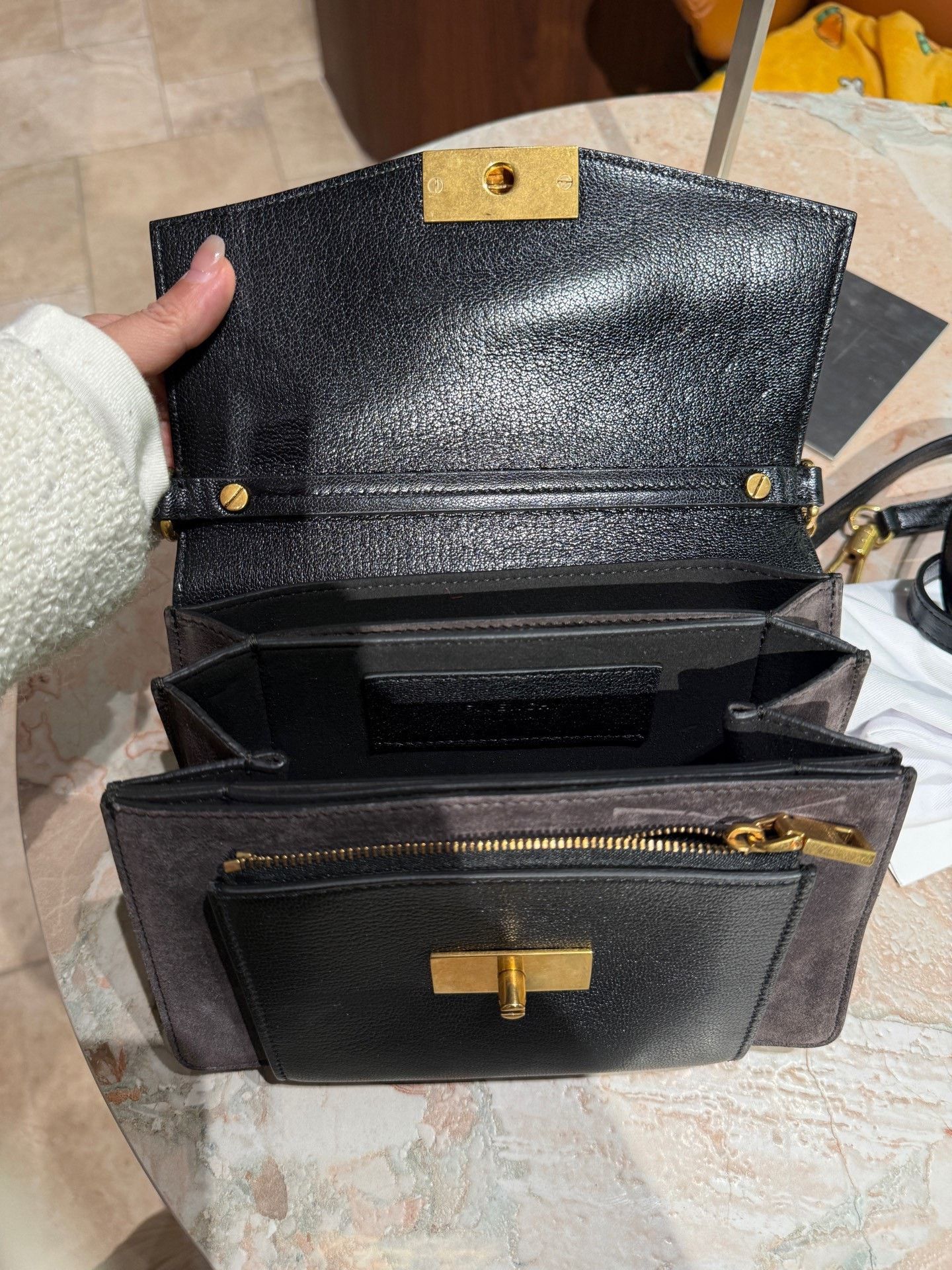 Givenchy Givenchy GV3 Small Sheepskin Crossbody Bag Size ONE SIZE - 8 Thumbnail