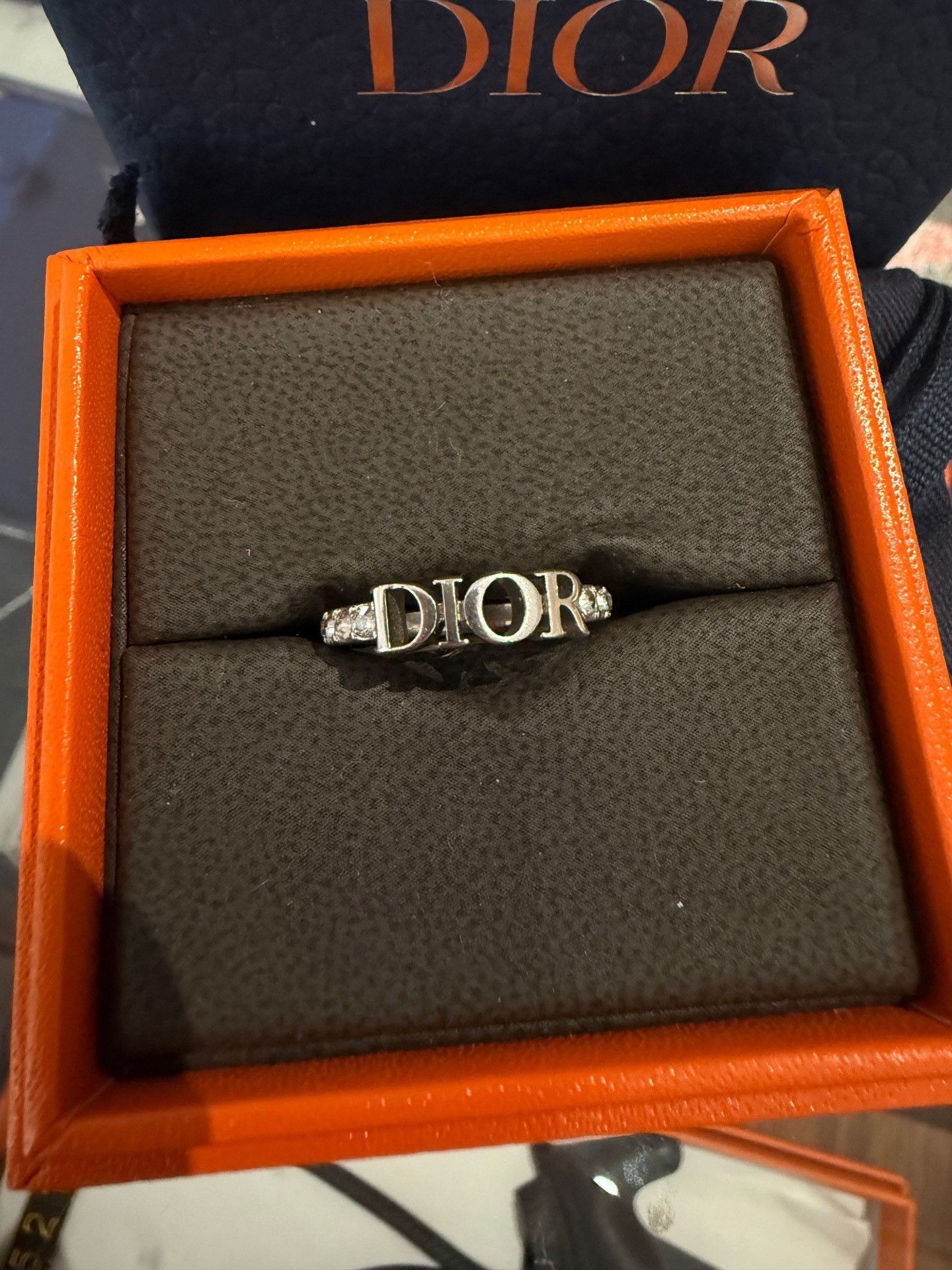 Dior Dior Women's Silver Ring M Size Size ONE SIZE - 6 Thumbnail