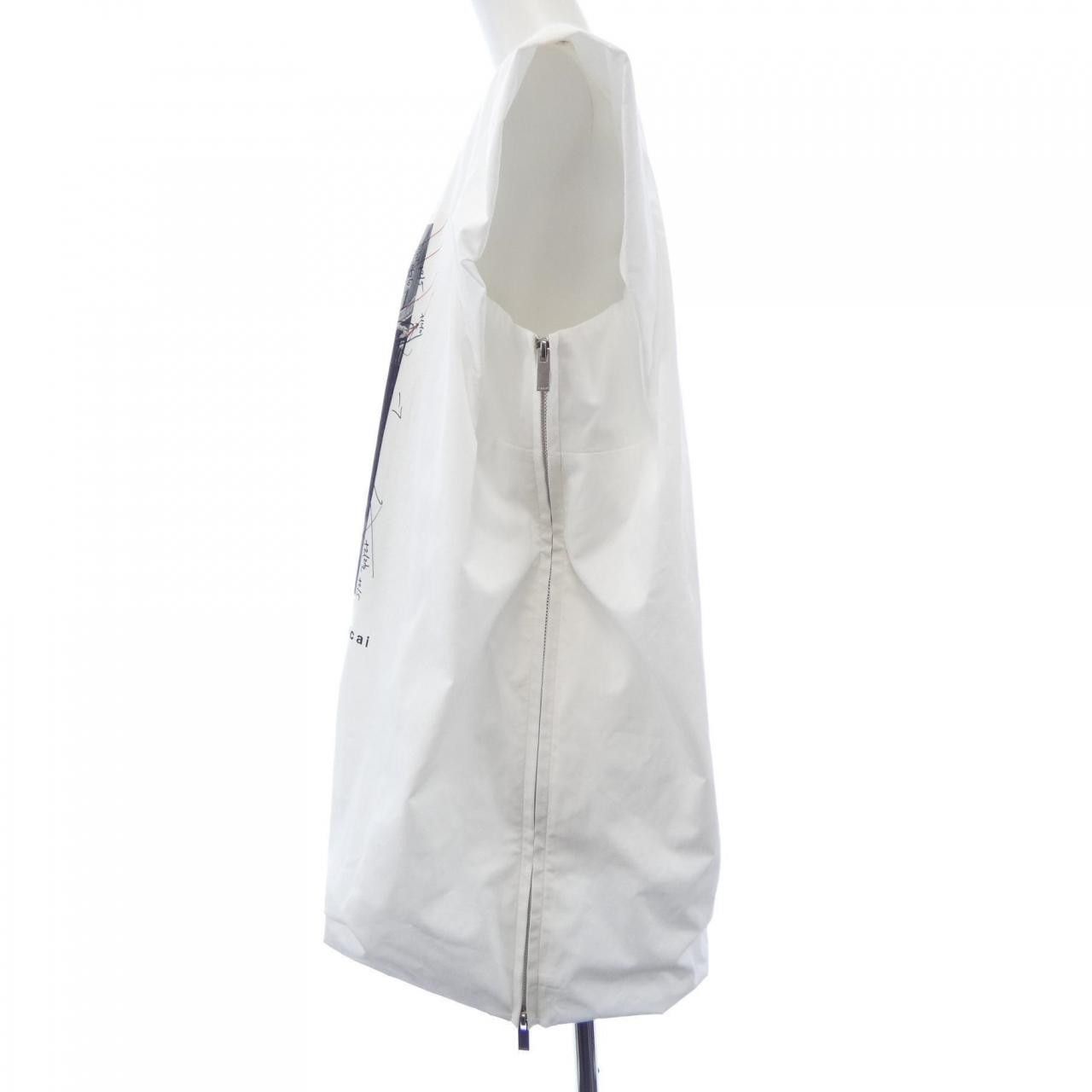 Sacai Sacai Sacai Cotton Tunic Textile Tops 25-07682 DUTY FREE for USA Size ONE SIZE - 6 Thumbnail