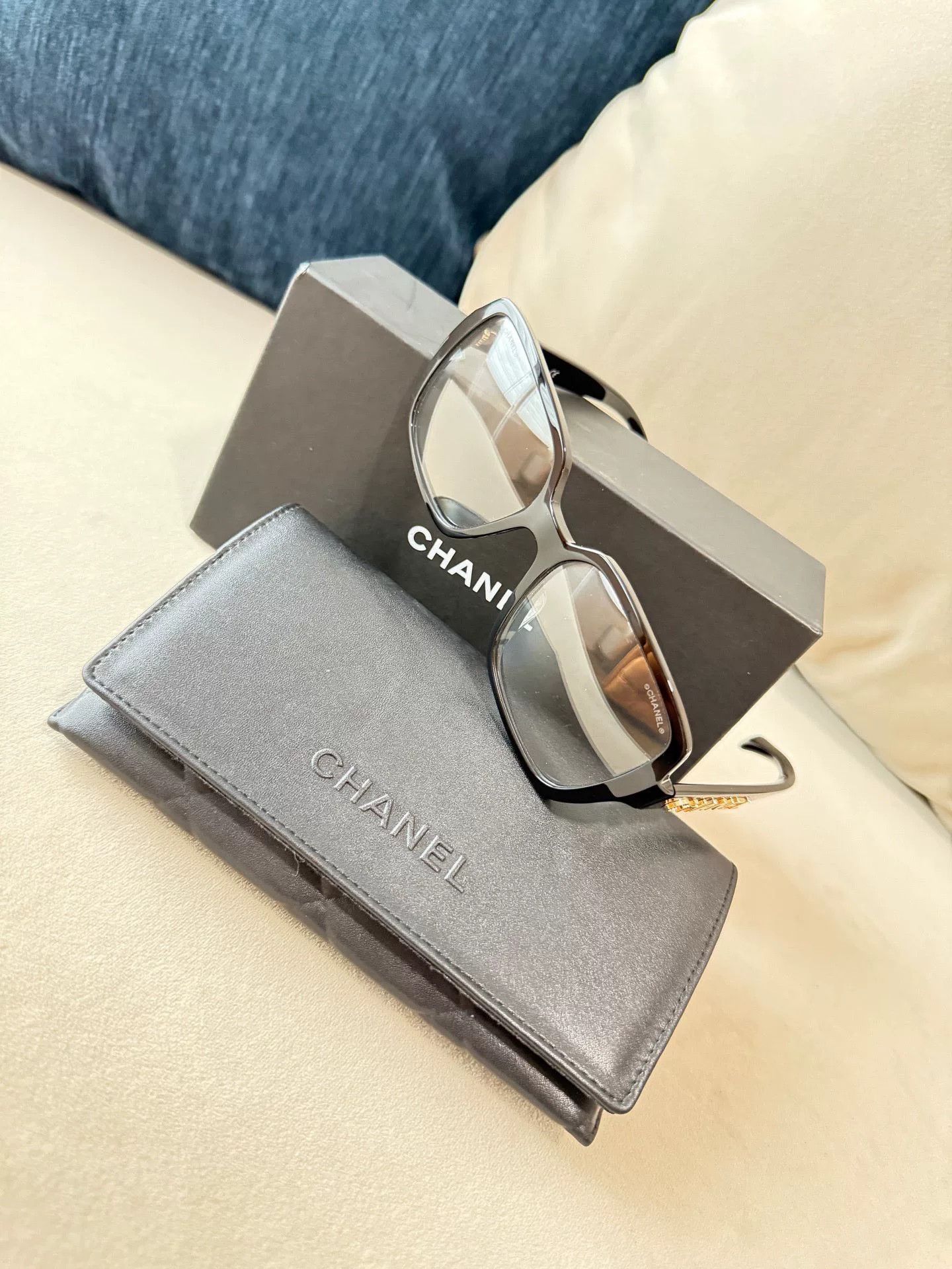 Chanel Chanel Black Square Frame Glasses Size ONE SIZE - 3 Thumbnail