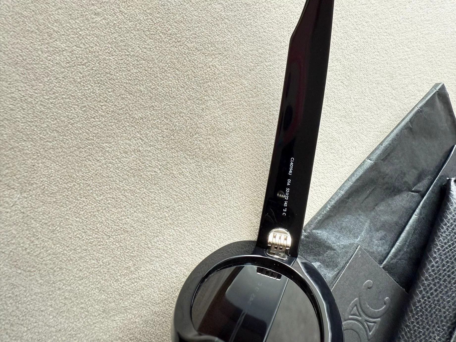 Celine Celine Triomphe Logo Oval Cat-Eye Sunglasses Size ONE SIZE - 6 Thumbnail