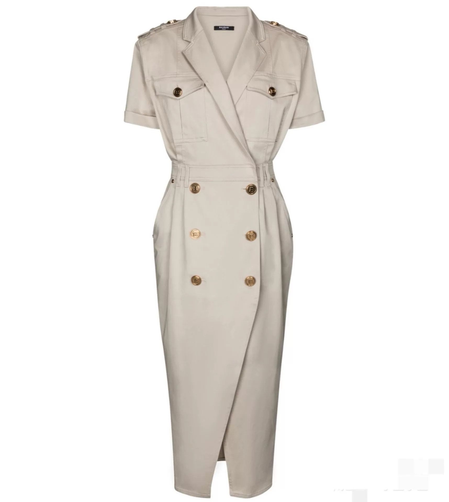 Balmain Balmain Utility Style Midi Dress Size XXS / US 00 / IT 34 - 5 Thumbnail
