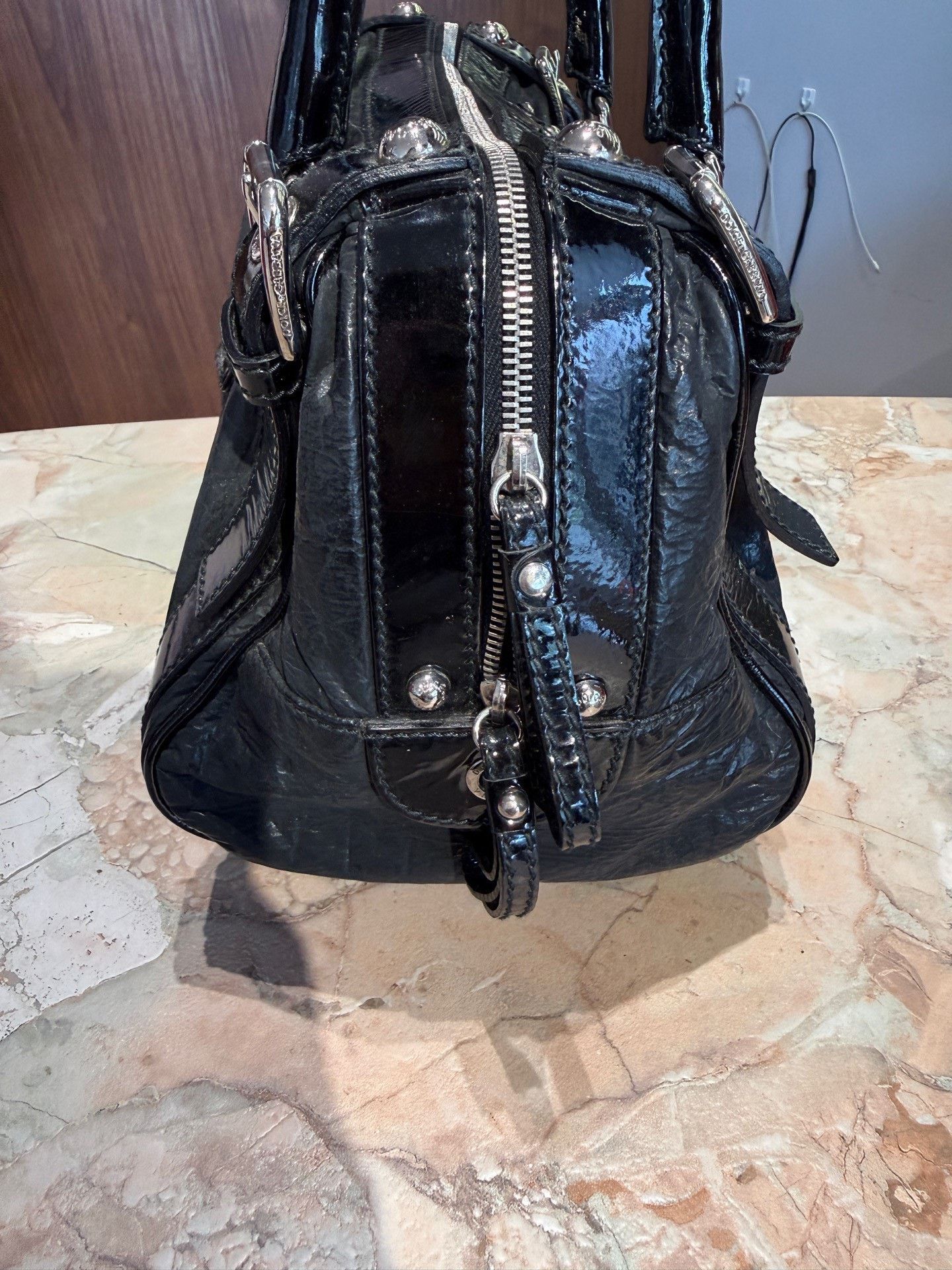 Dolce & Gabbana Dolce & Gabbana Patent Leather Boston Bag Size ONE SIZE - 3 Thumbnail