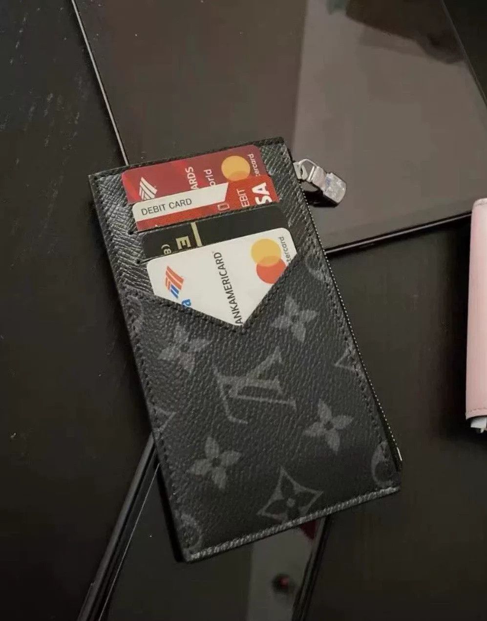 Louis Vuitton LV Monogram Leather Card Holder Coin Purse Size ONE SIZE - 8 Thumbnail