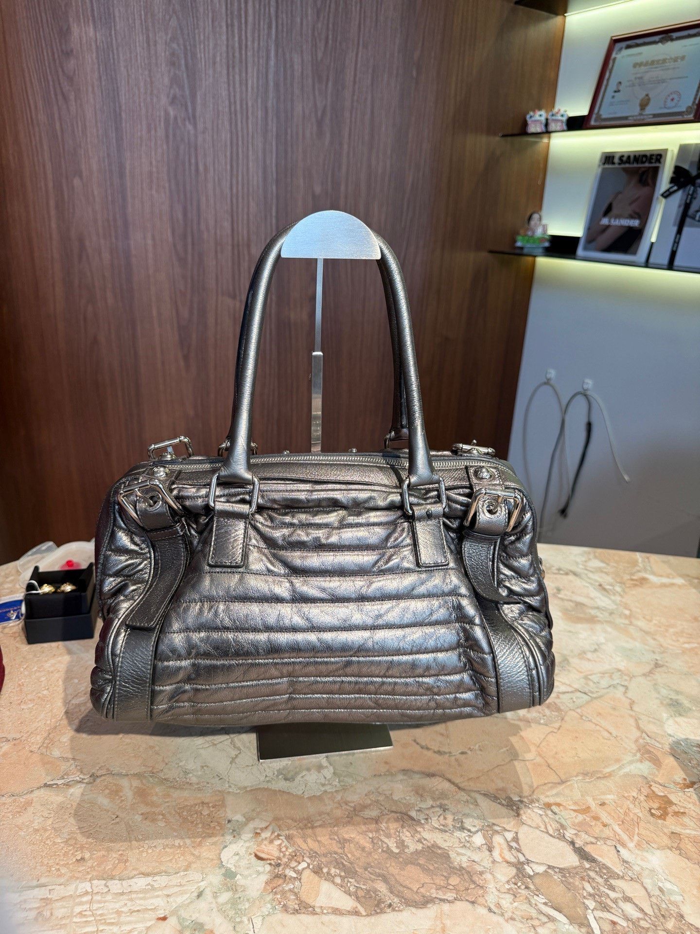 Dolce & Gabbana Dolce&Gabbana Silver Boston Handbag Size ONE SIZE - 2 Thumbnail