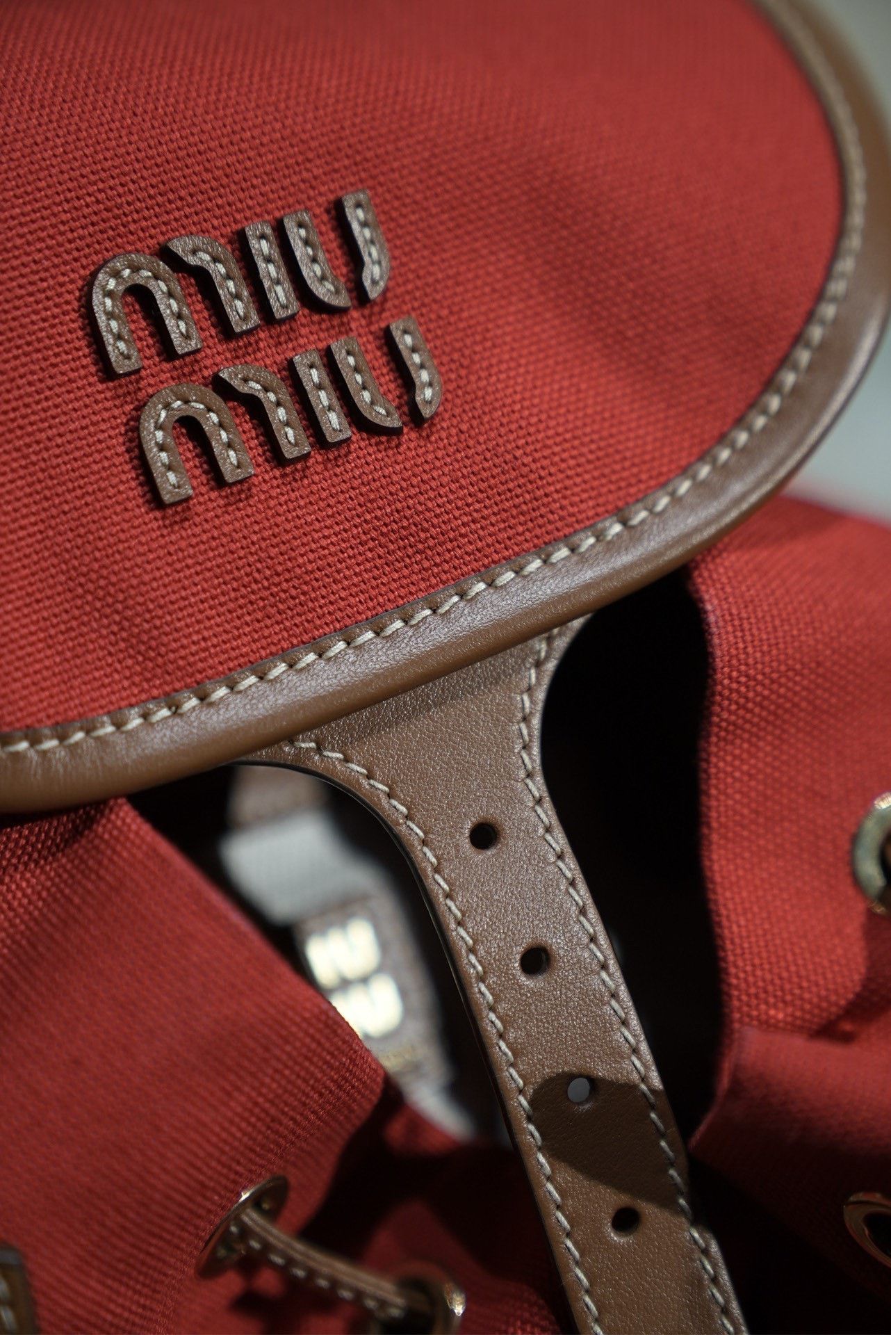 Miu Miu Miu Miu Preppy Style Backpack Size ONE SIZE - 2 Thumbnail