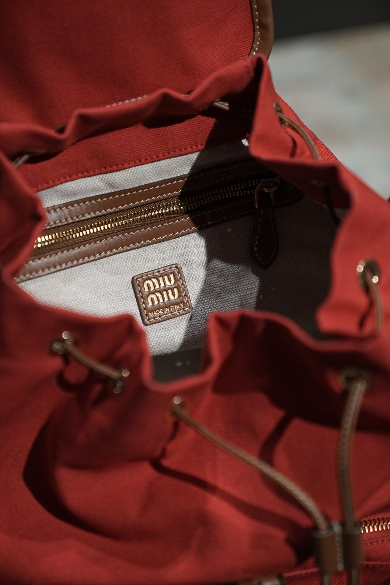 Miu Miu Miu Miu Preppy Style Backpack Size ONE SIZE - 3 Thumbnail