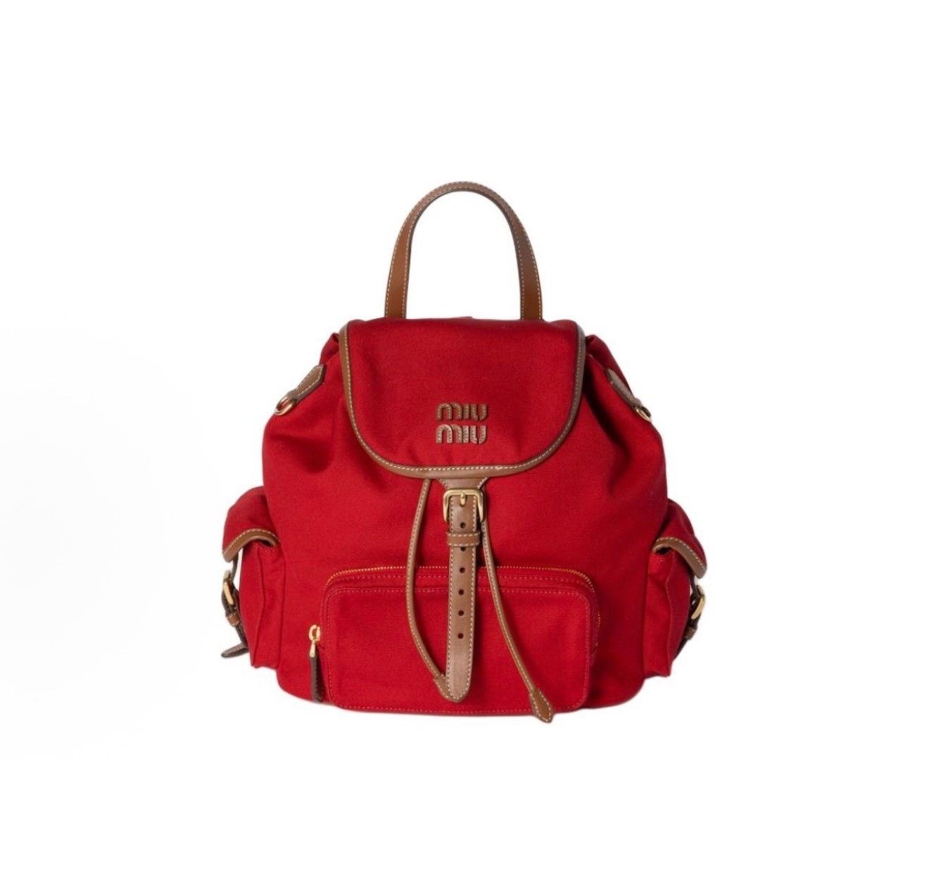 Miu Miu Miu Miu Preppy Style Backpack Size ONE SIZE - 9 Thumbnail