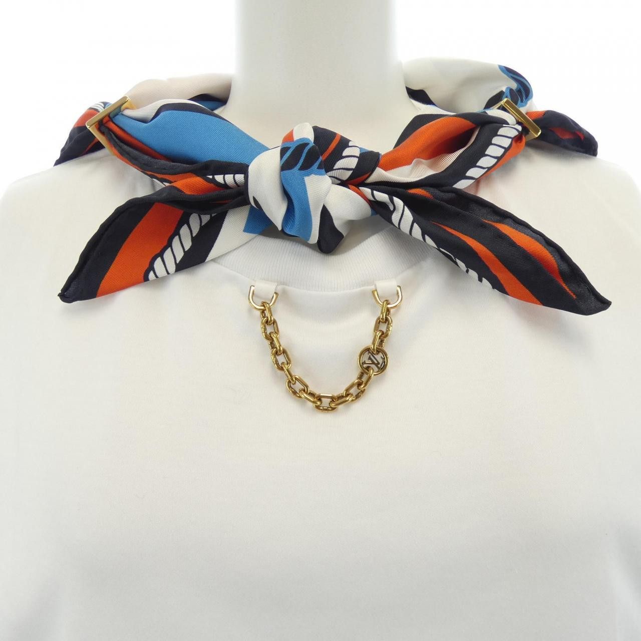Louis Vuitton Louis Vuitton Louis Vuitton Nautical Print Scarf T-Shirt Textile T-Shirts FPTS06UOL DUTY FREE for USA Size ONE SIZE - 6 Thumbnail
